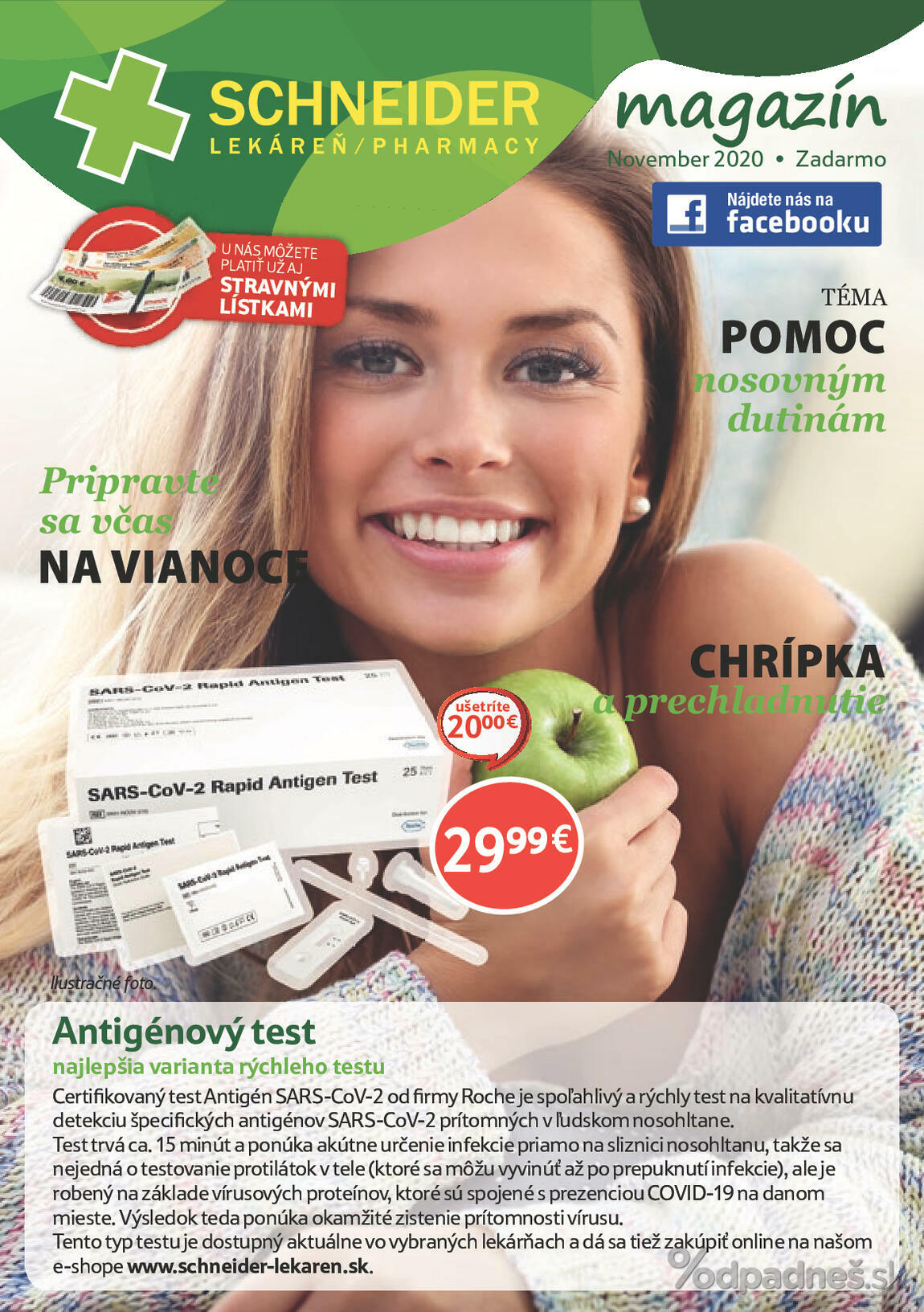 1. stránka Lekáreň Schneider letáku