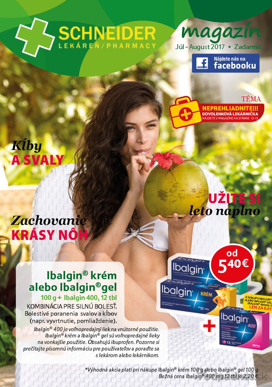 1. stránka Lekáreň Schneider letáku