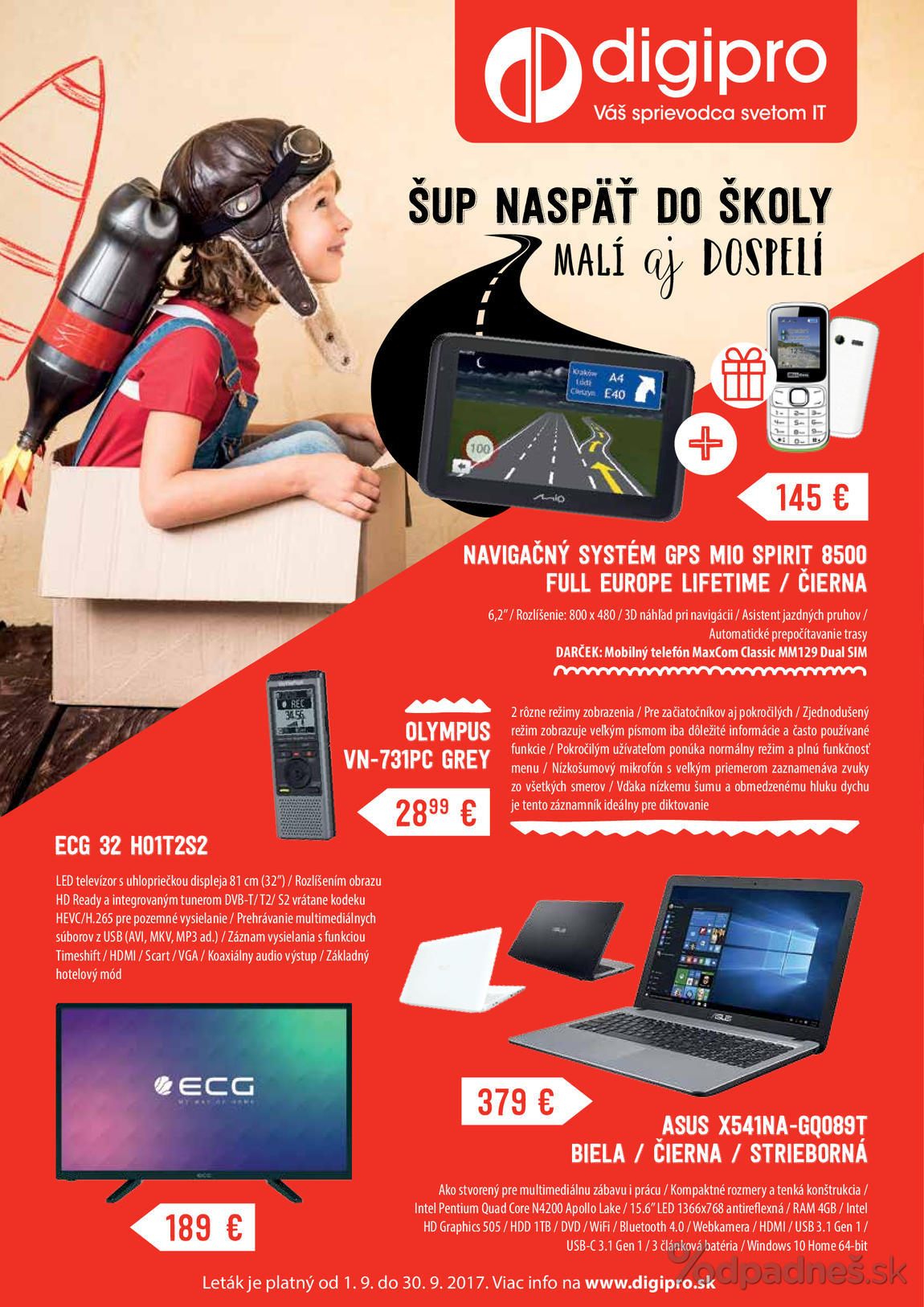 1. stránka DigiPro.sk letáku