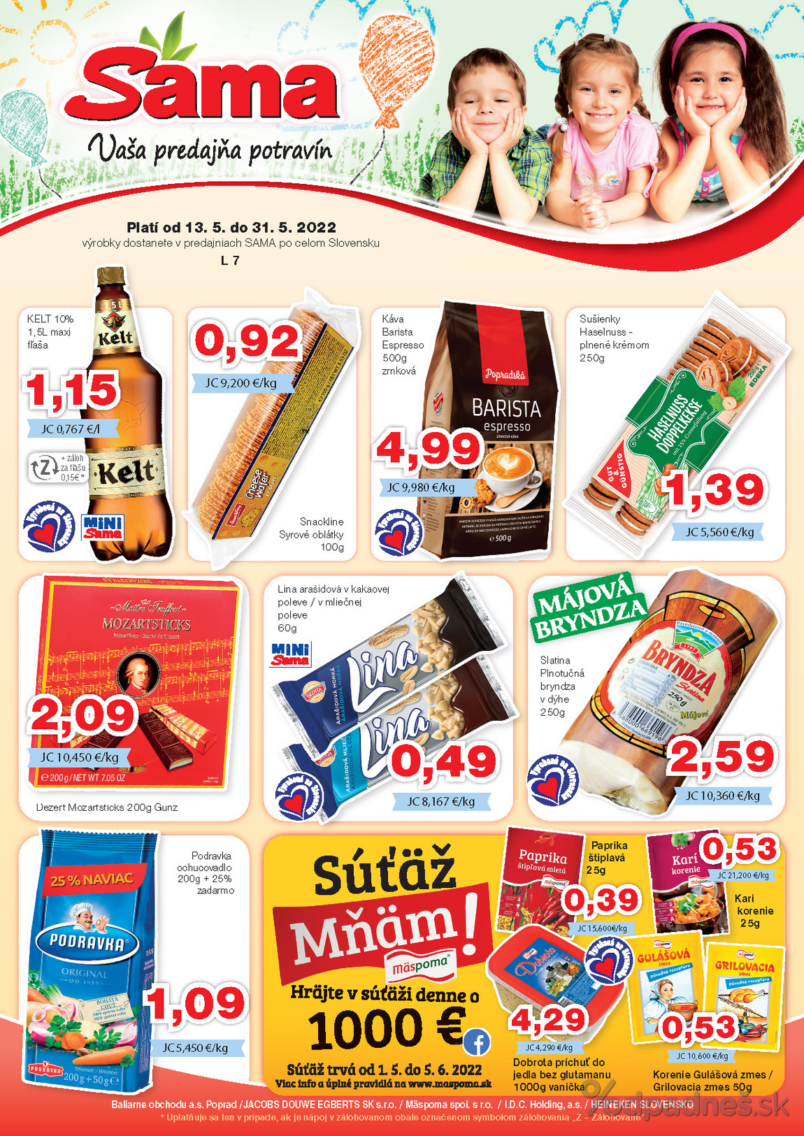 1. stránka SAMA Plus letáku