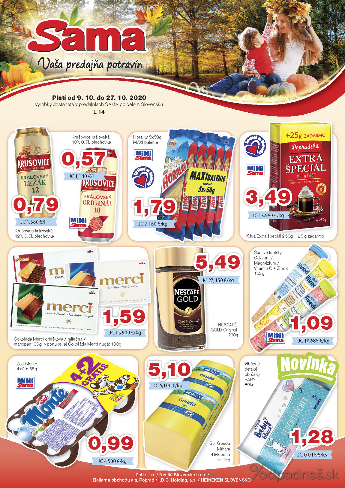 1. stránka SAMA Plus letáku