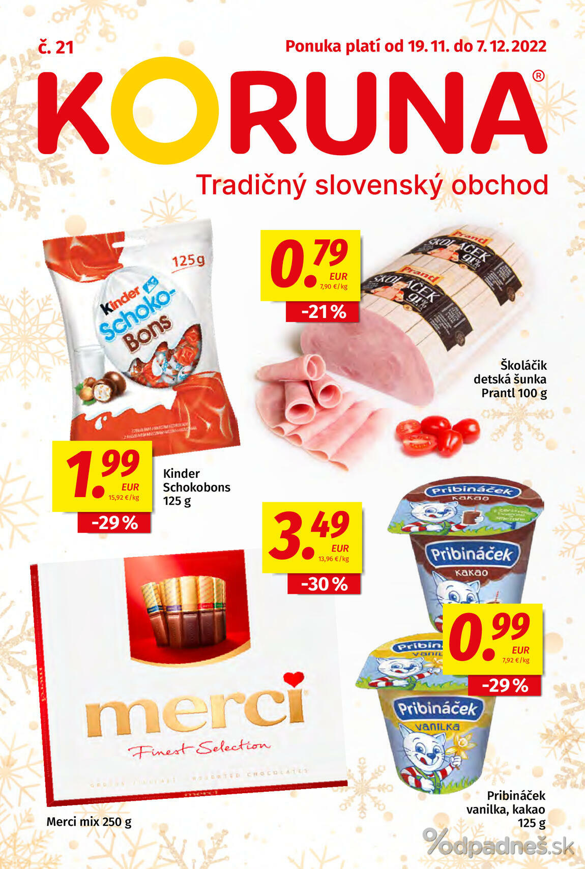 1. stránka Koruna letáku