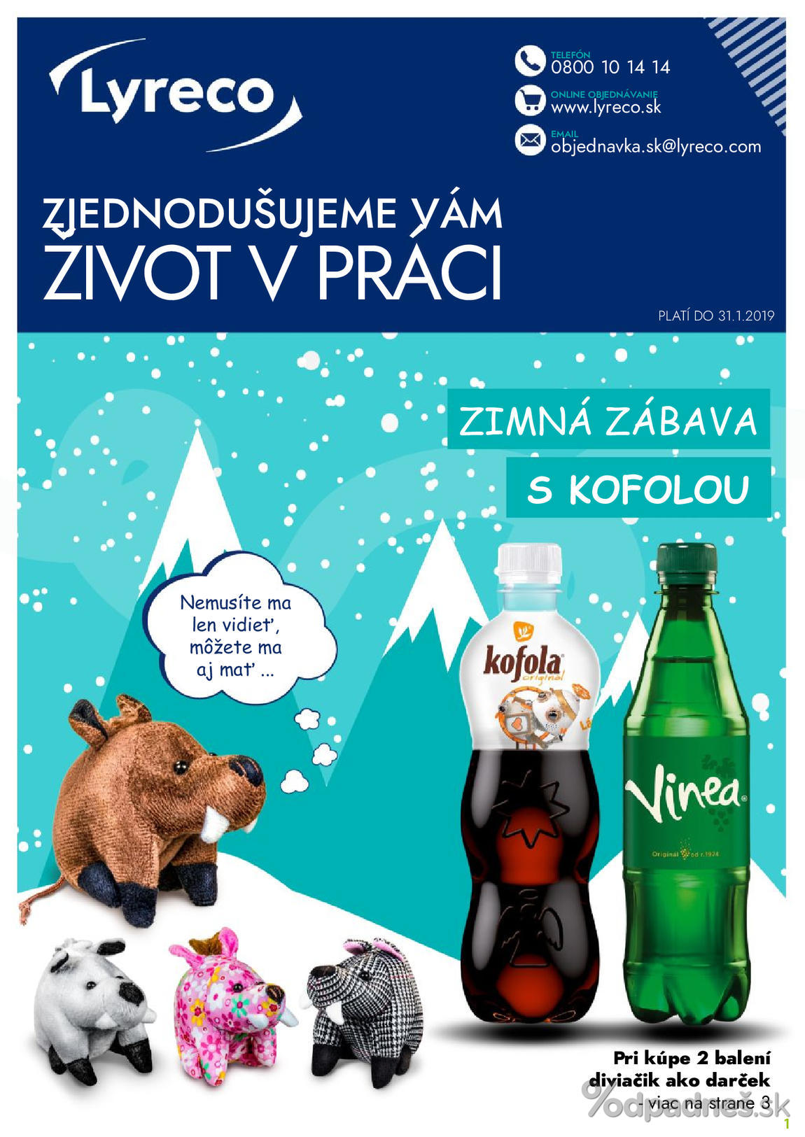 1. stránka Lyreco letáku