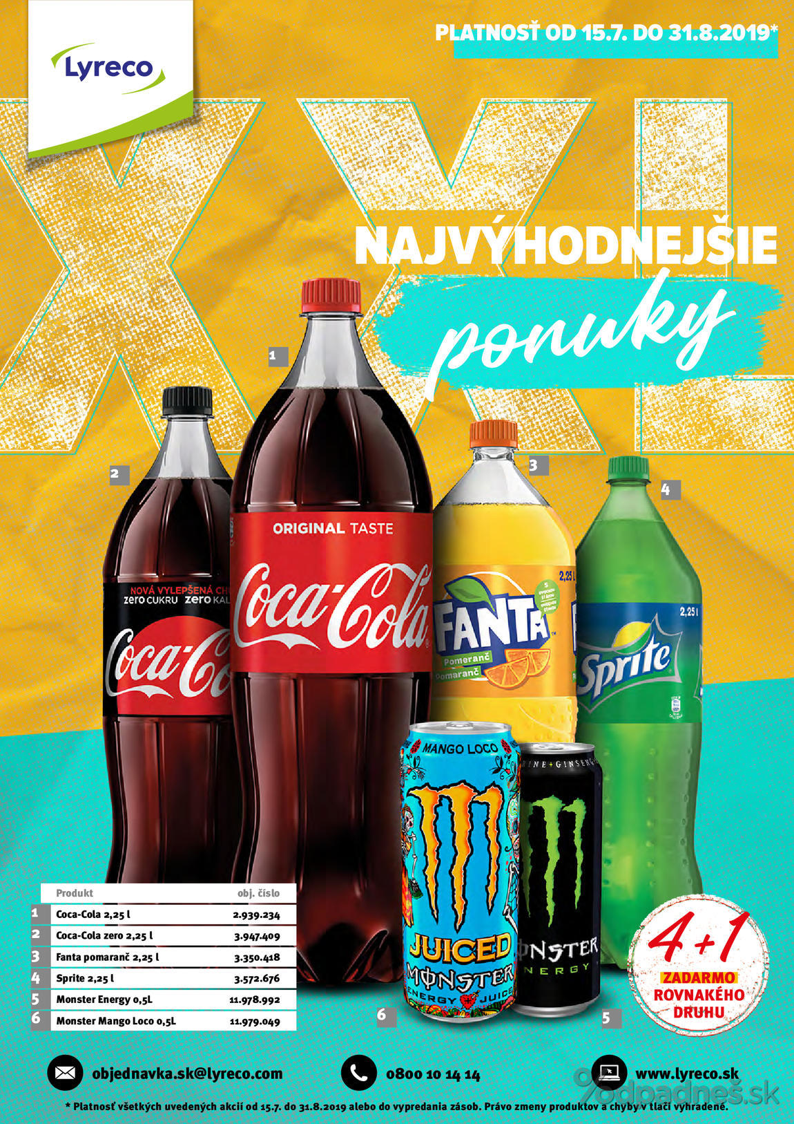 1. stránka Lyreco letáku