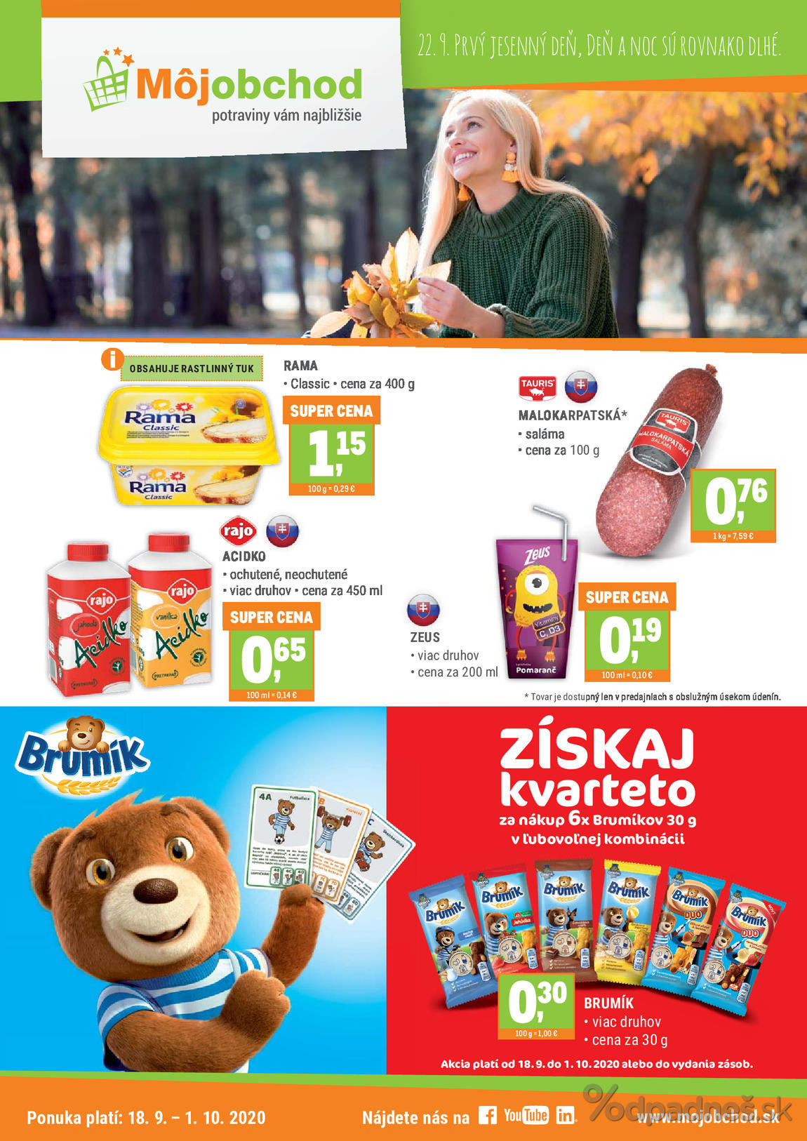 1. stránka Môjobchod letáku