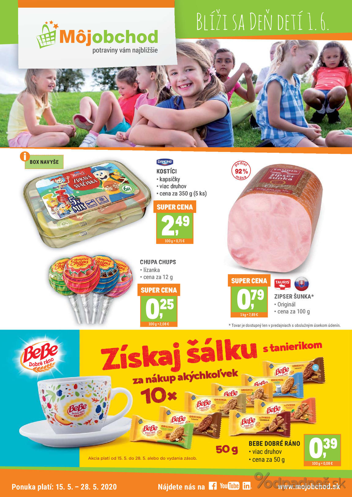 1. stránka Môjobchod letáku