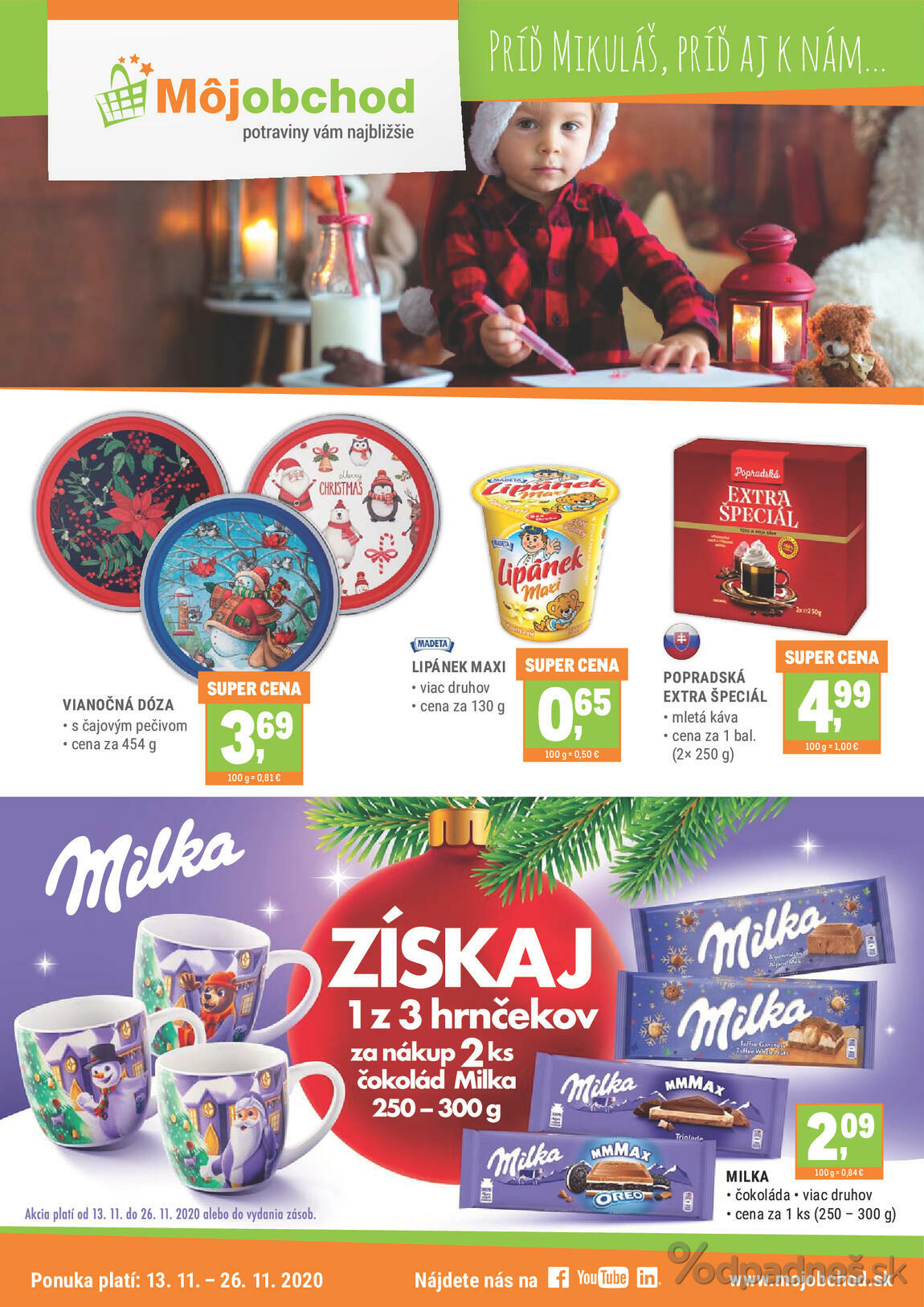 1. stránka Môjobchod letáku