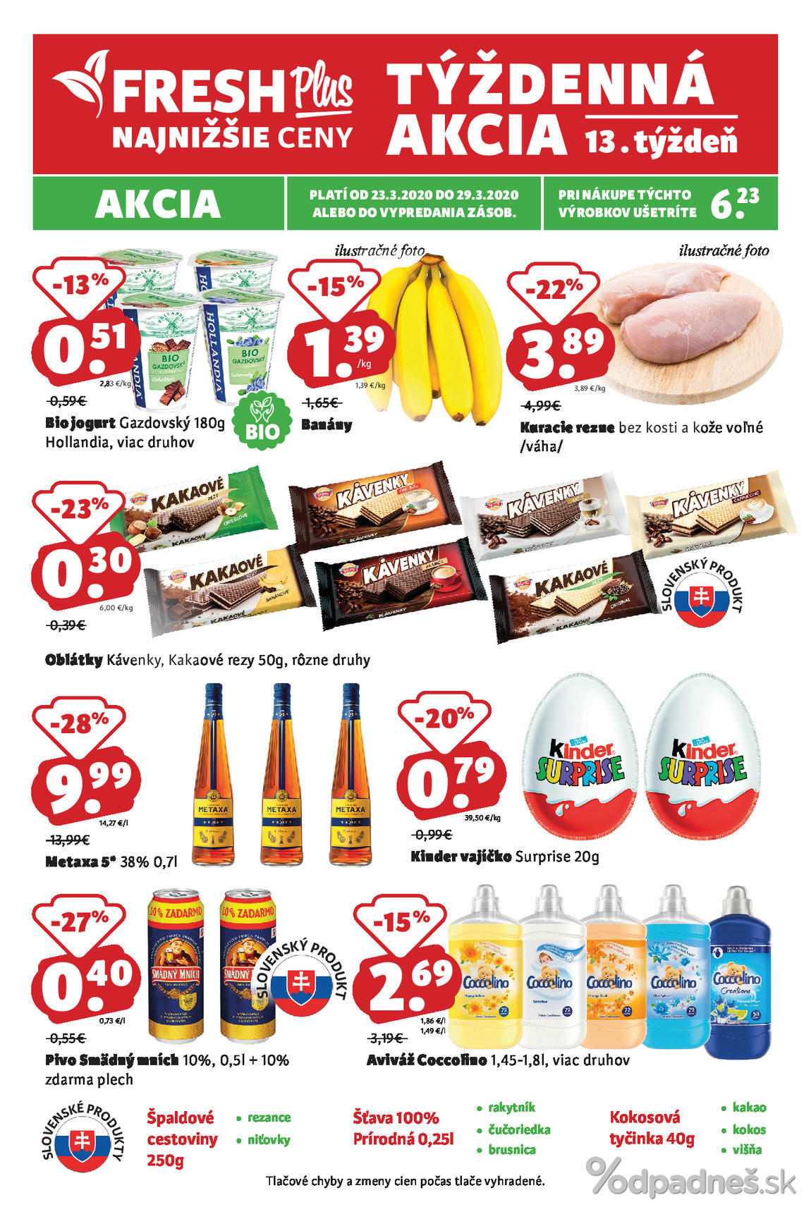 1. stránka Fresh letáku