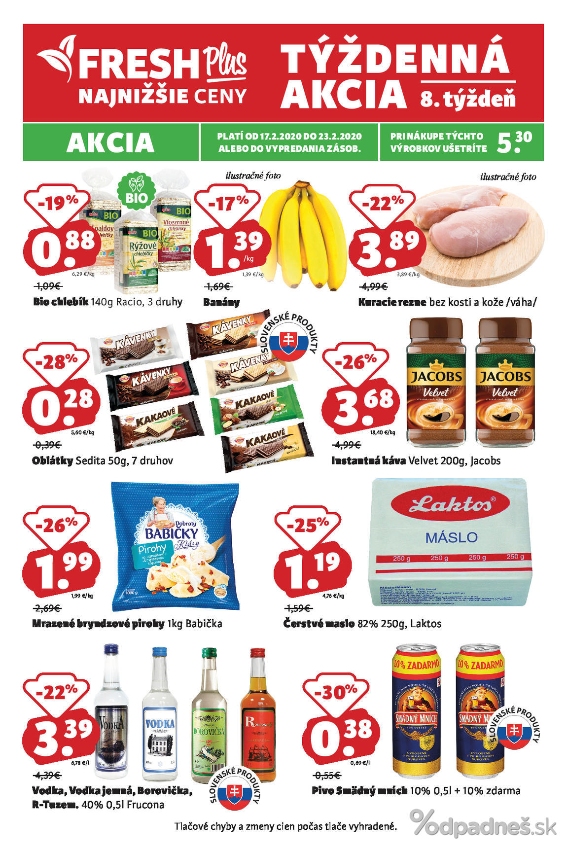 1. stránka Fresh letáku