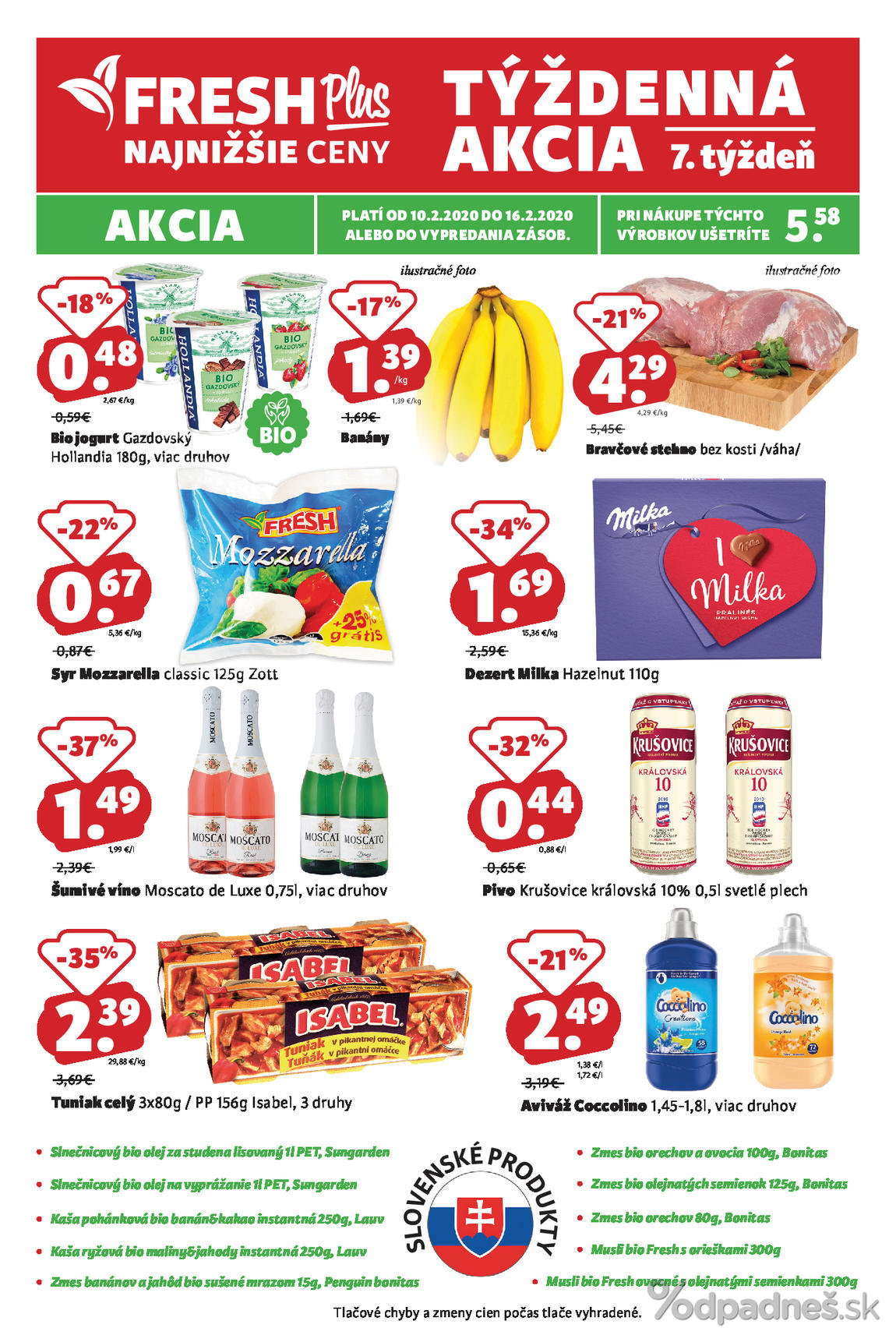 1. stránka Fresh letáku