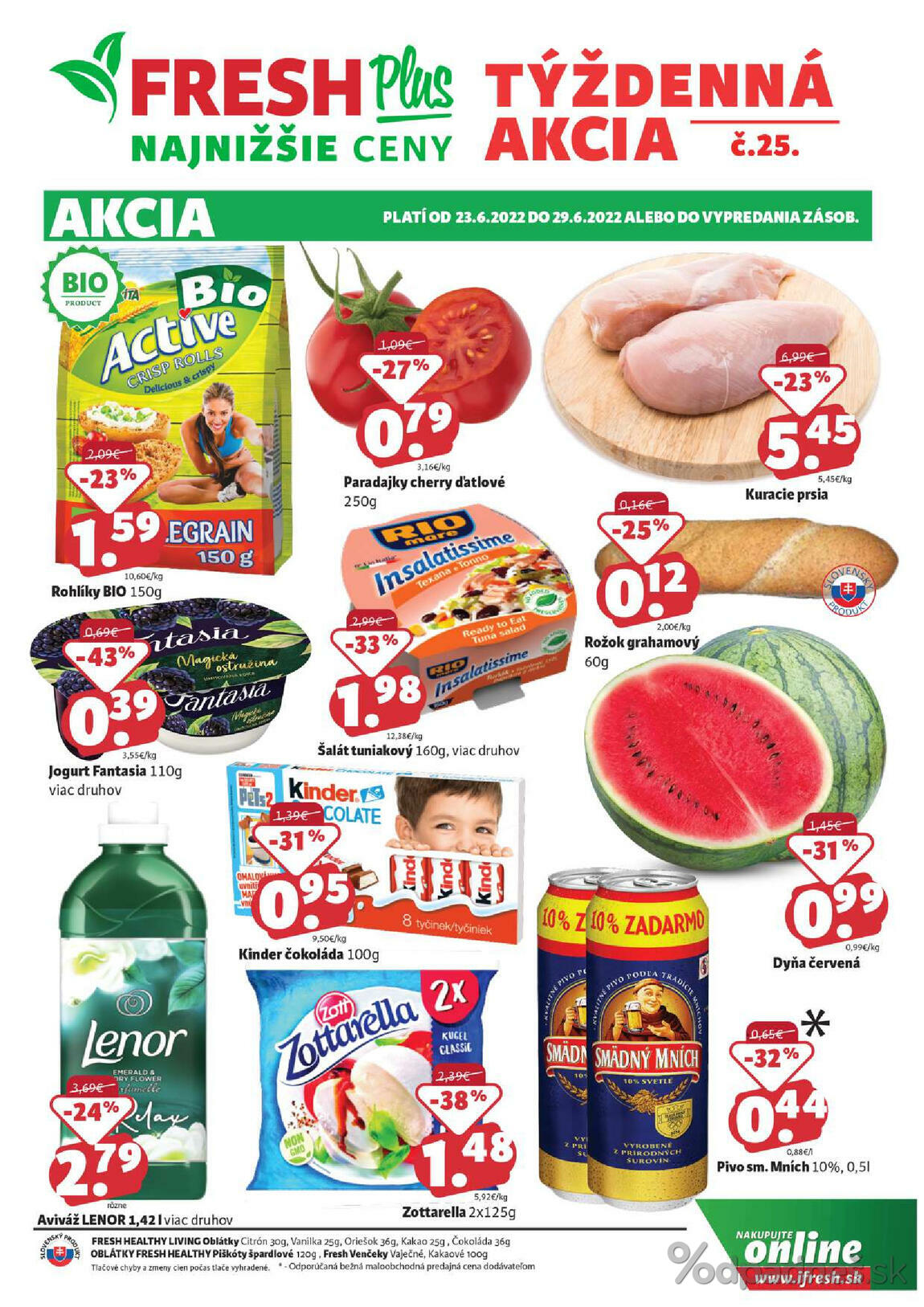 1. stránka Fresh letáku