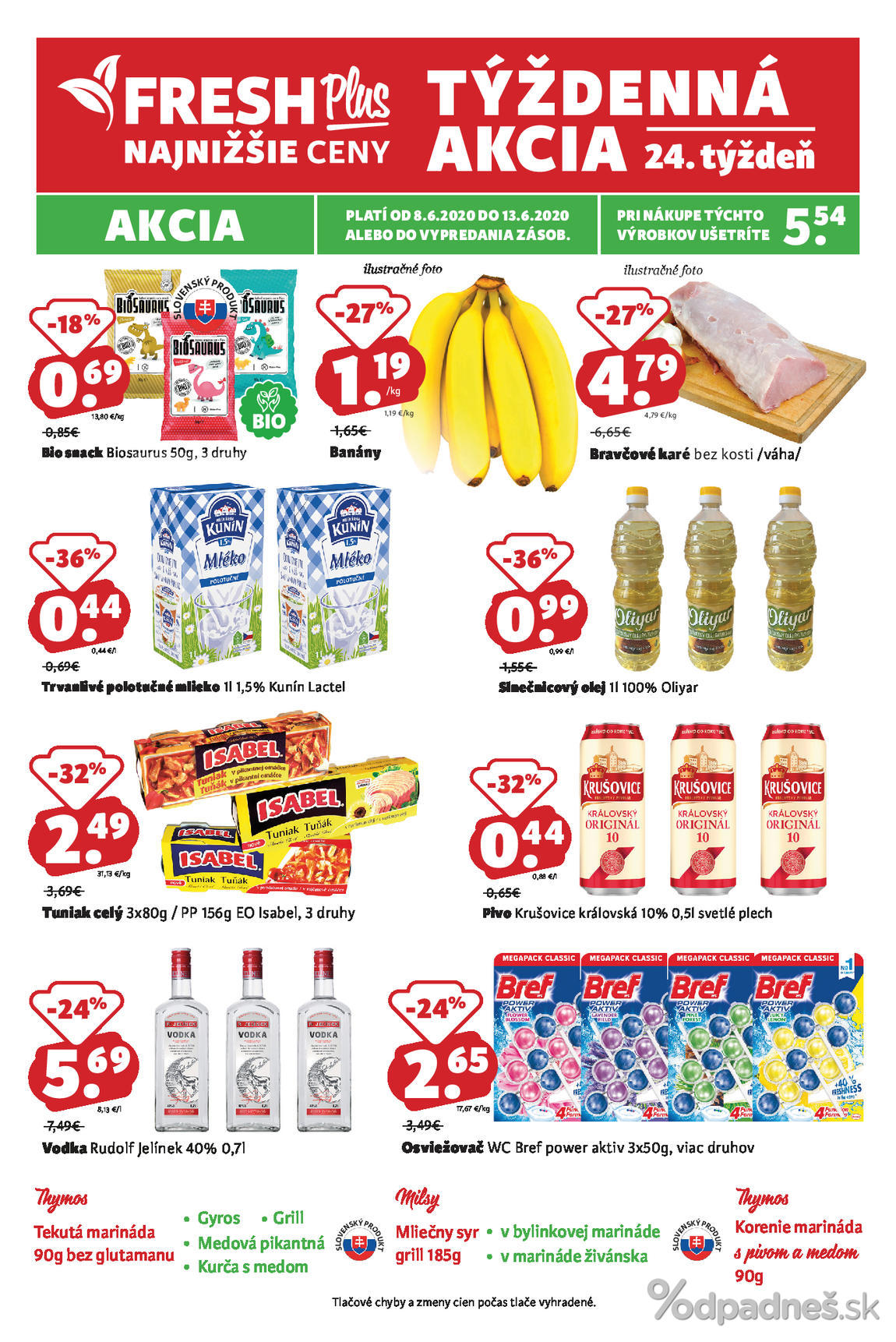 1. stránka Fresh letáku