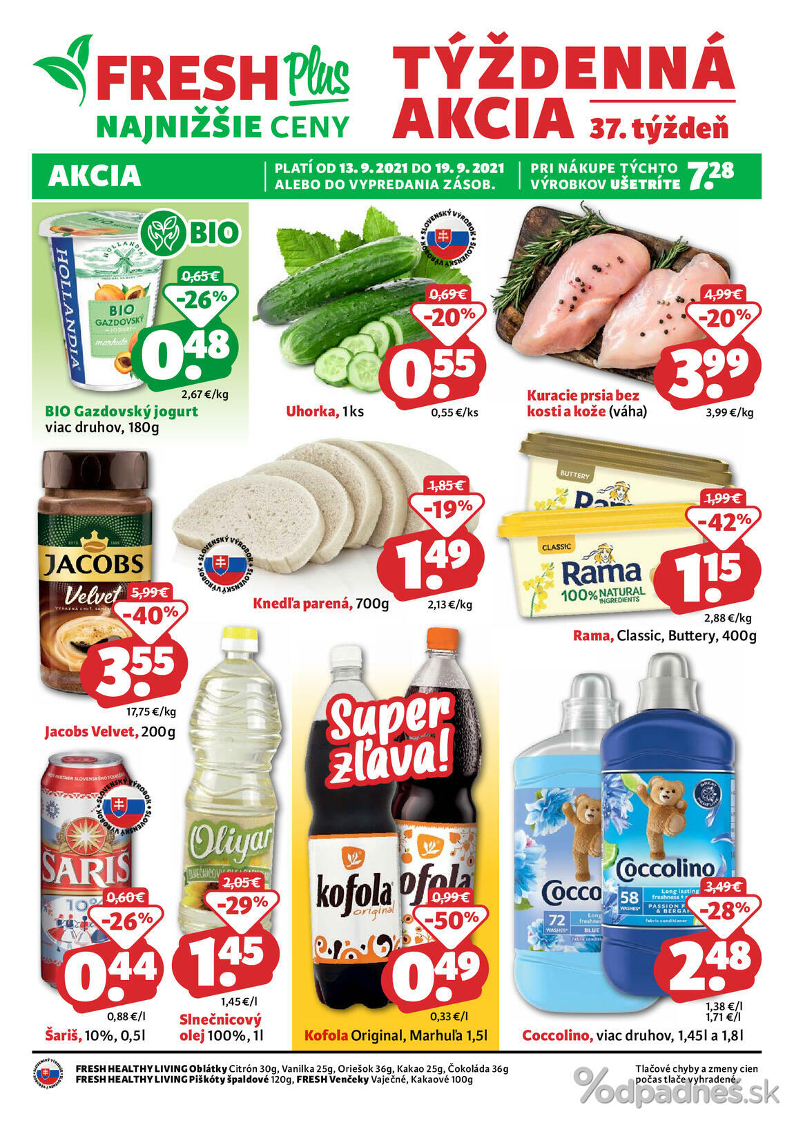 1. stránka Fresh letáku