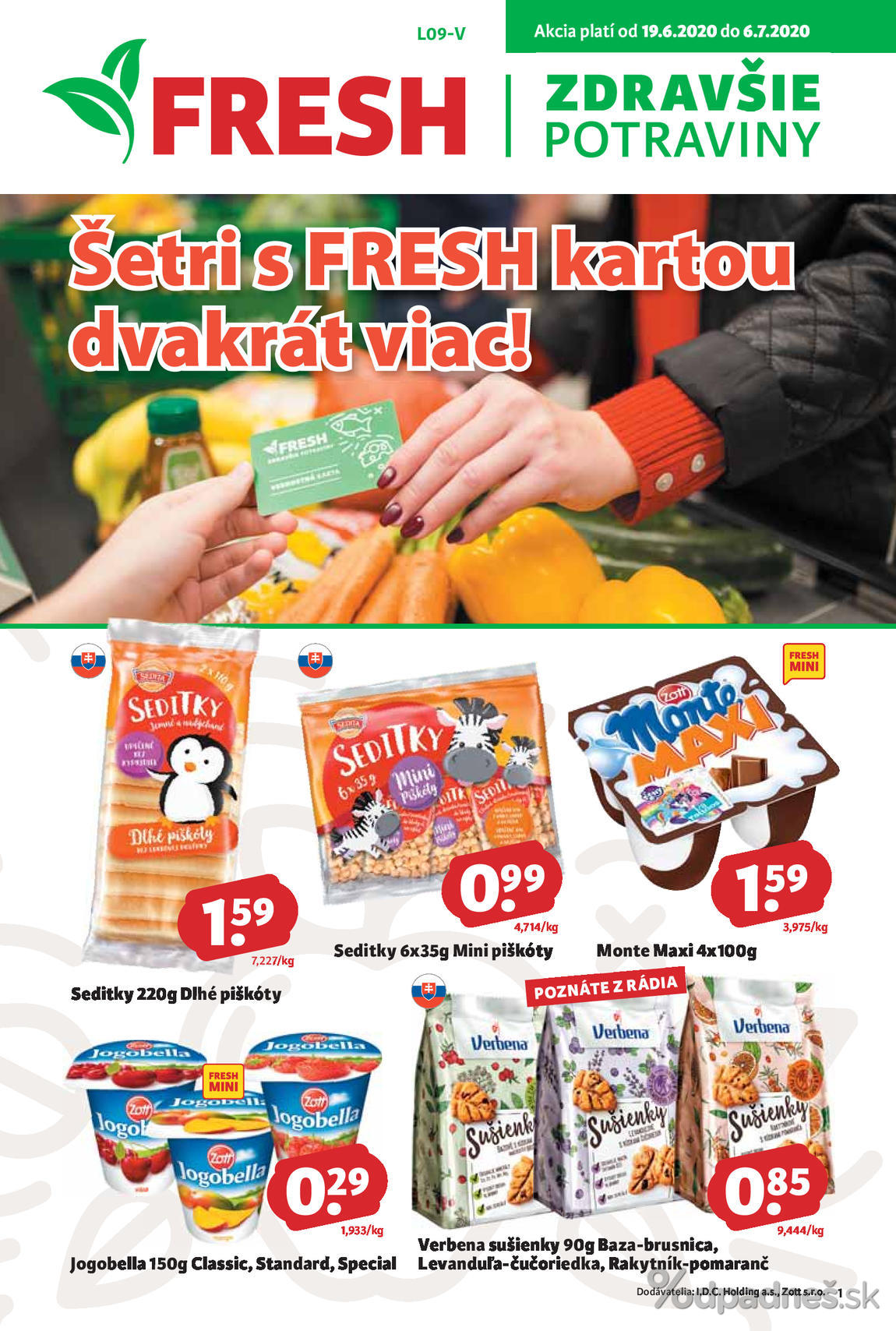 1. stránka Fresh letáku