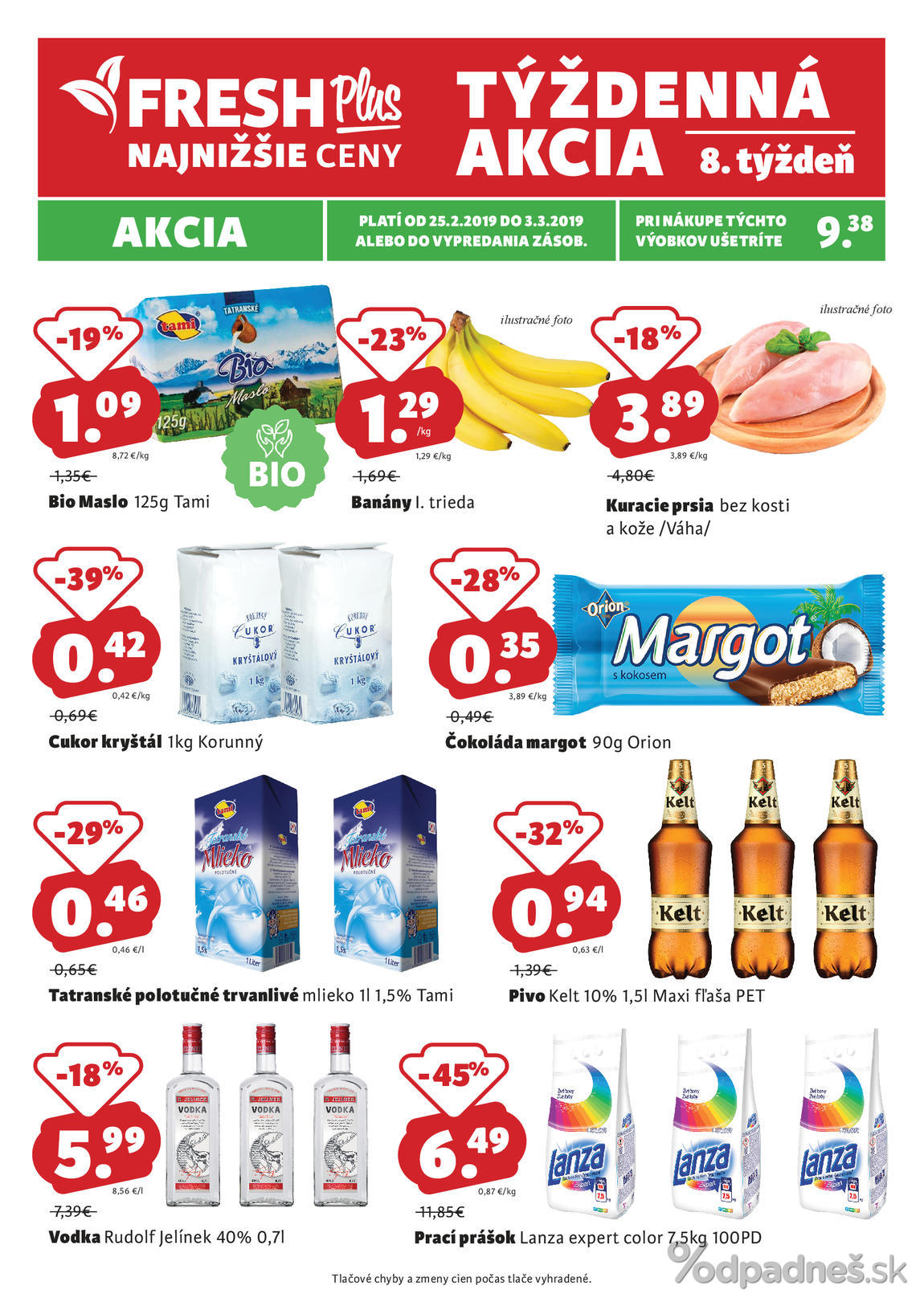 1. stránka Fresh letáku