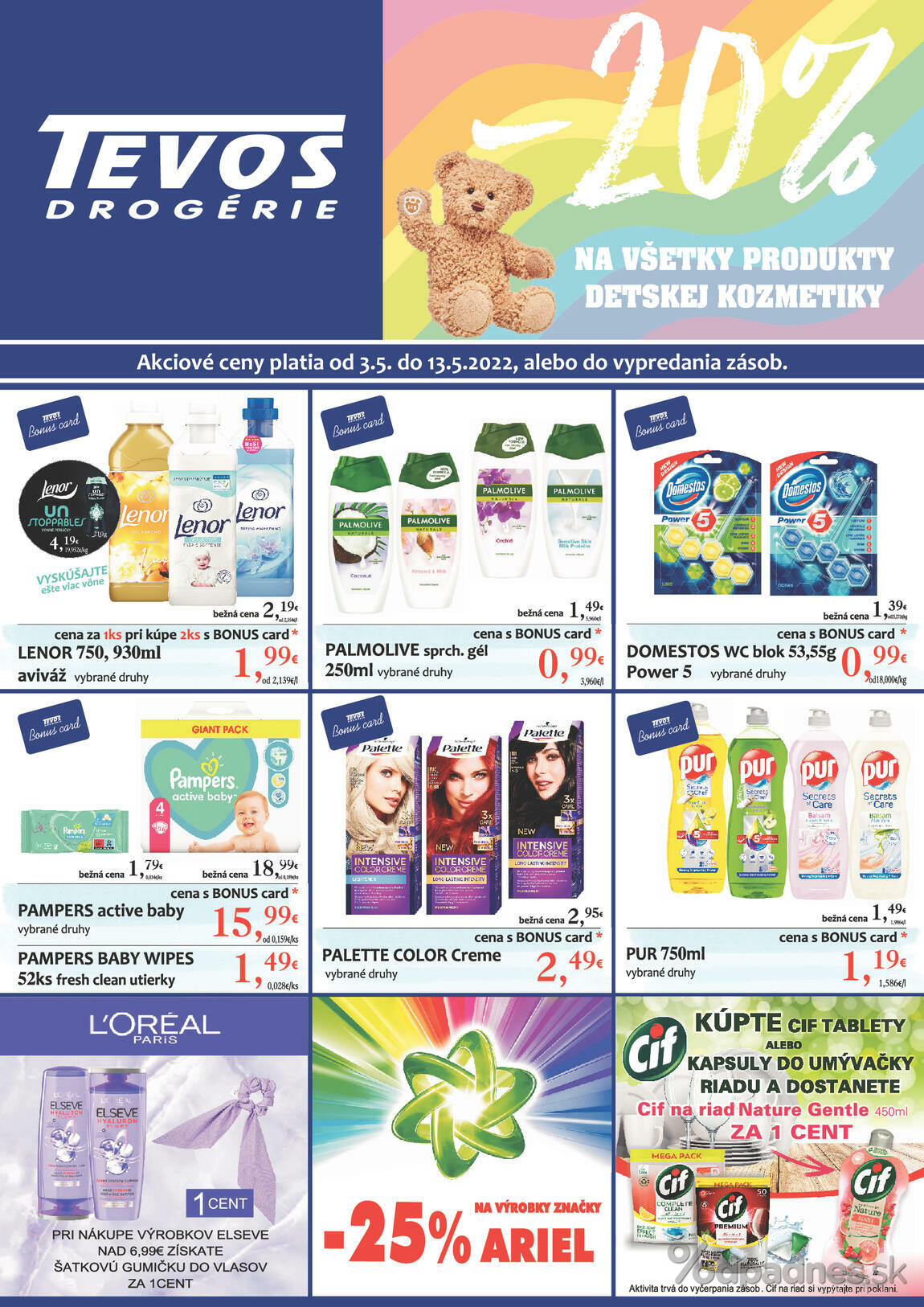 1. stránka Tevos letáku