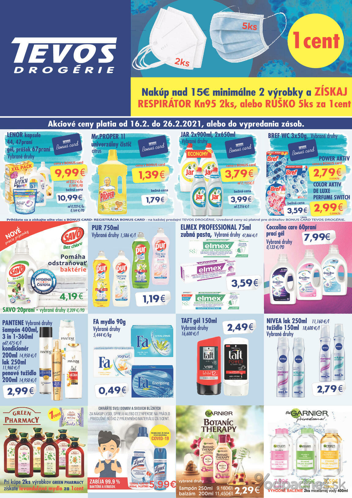 1. stránka Tevos letáku