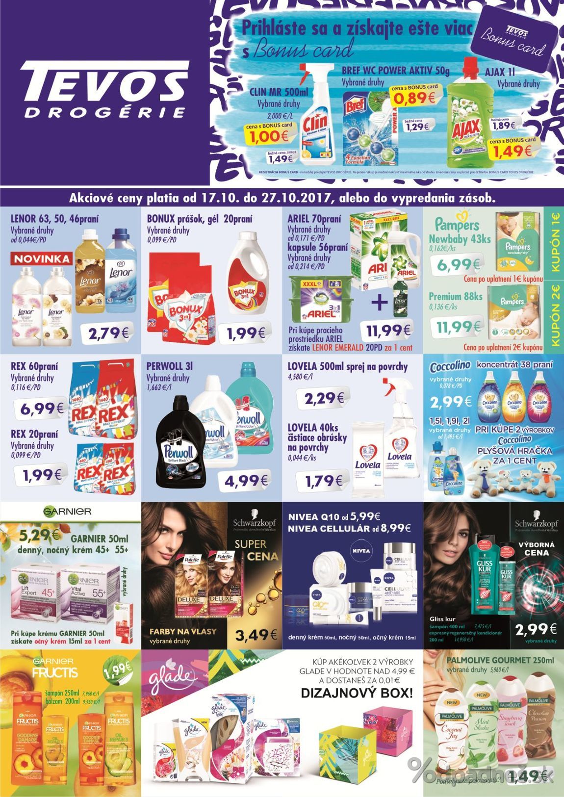 1. stránka Tevos letáku