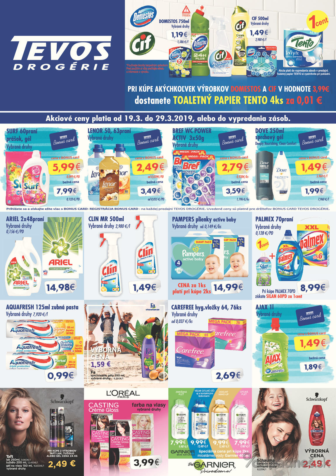 1. stránka Tevos letáku