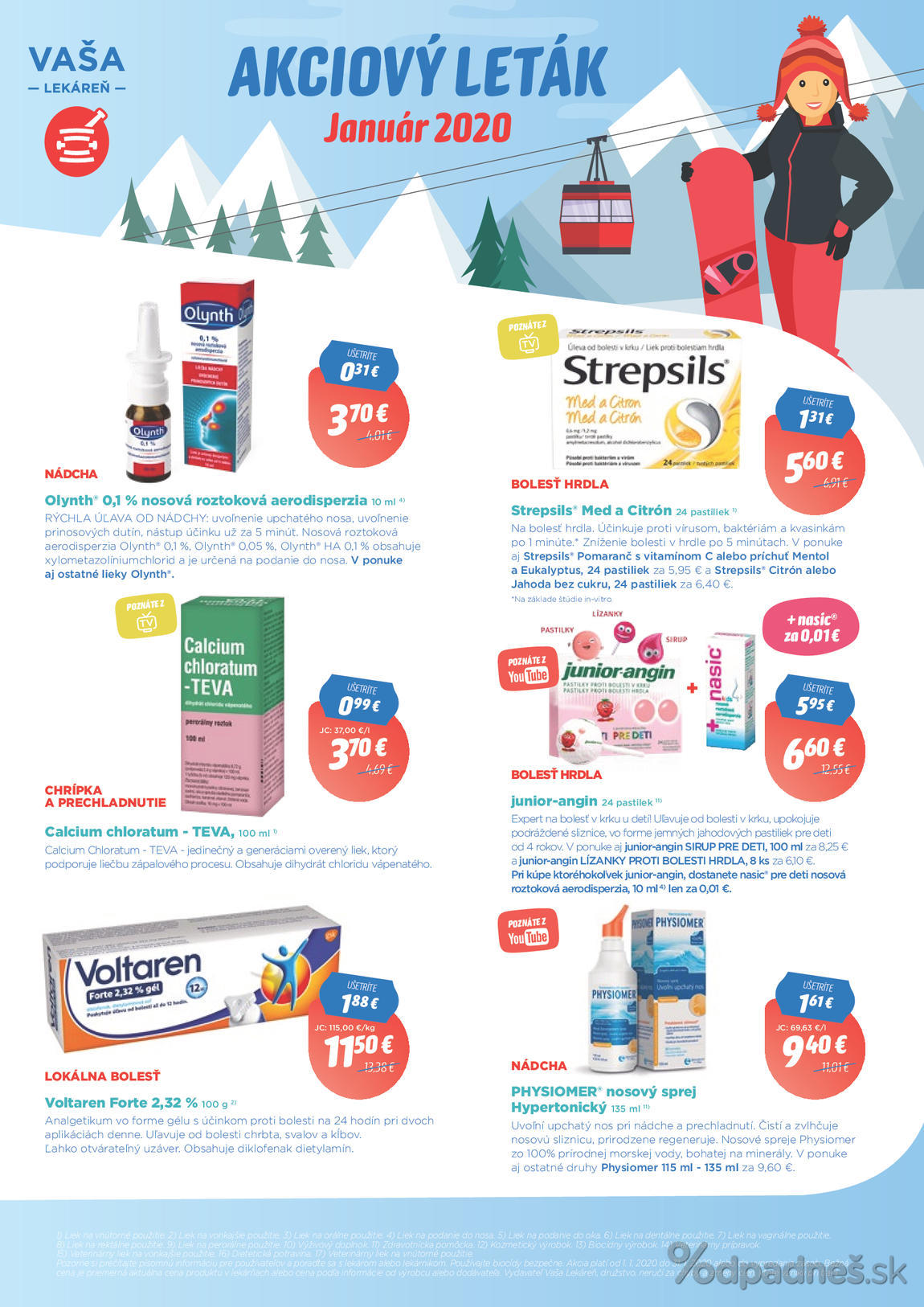 1. stránka Vaša lekáreň letáku