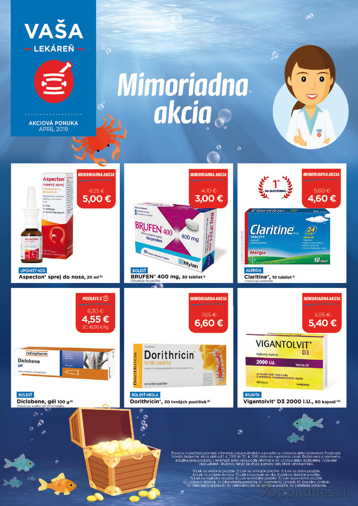1. stránka Vaša lekáreň letáku