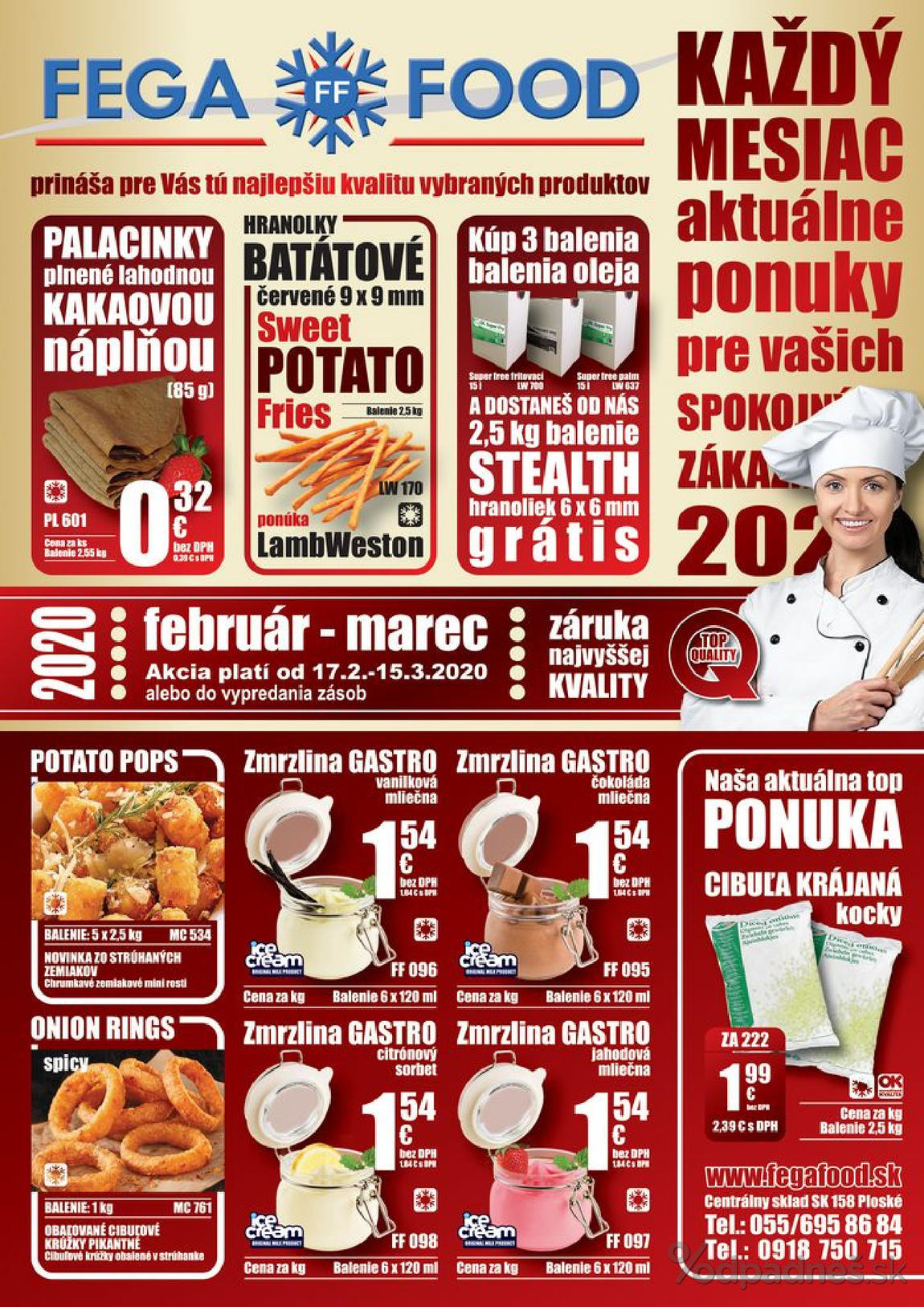1. stránka Fega Food letáku