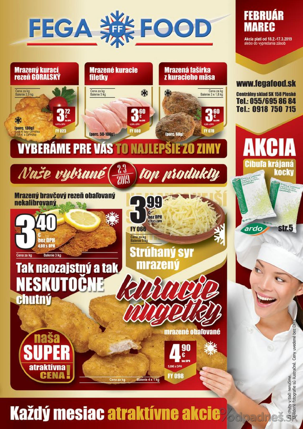 1. stránka Fega Food letáku