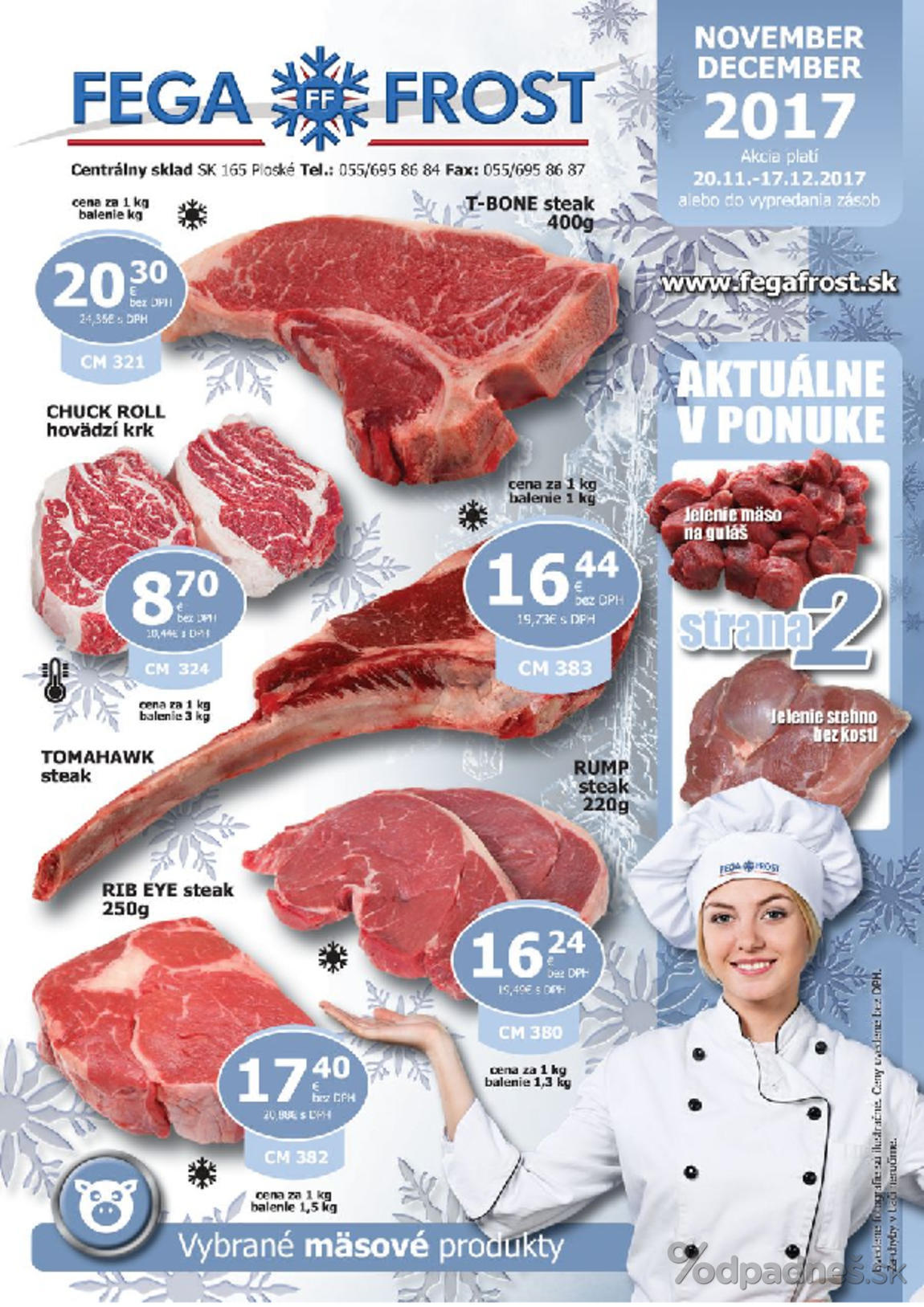 1. stránka Fega Food letáku