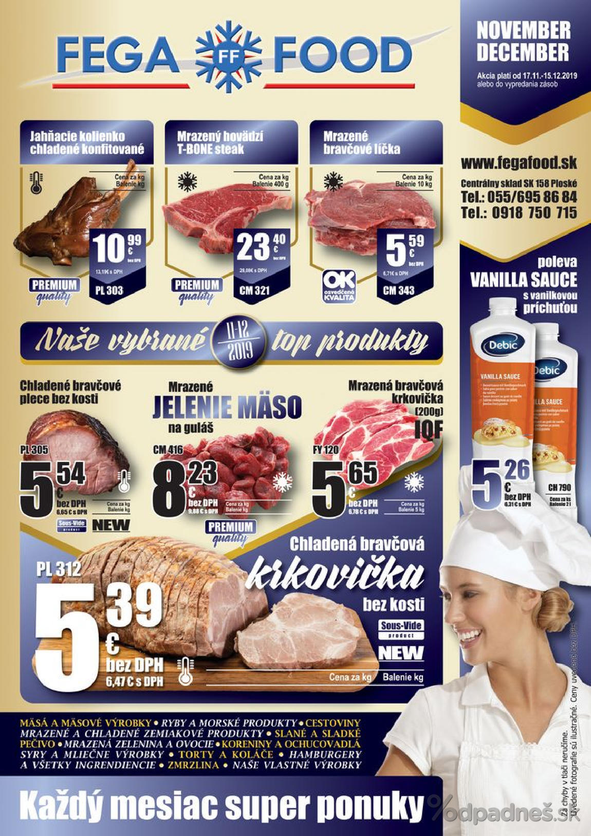 1. stránka Fega Food letáku