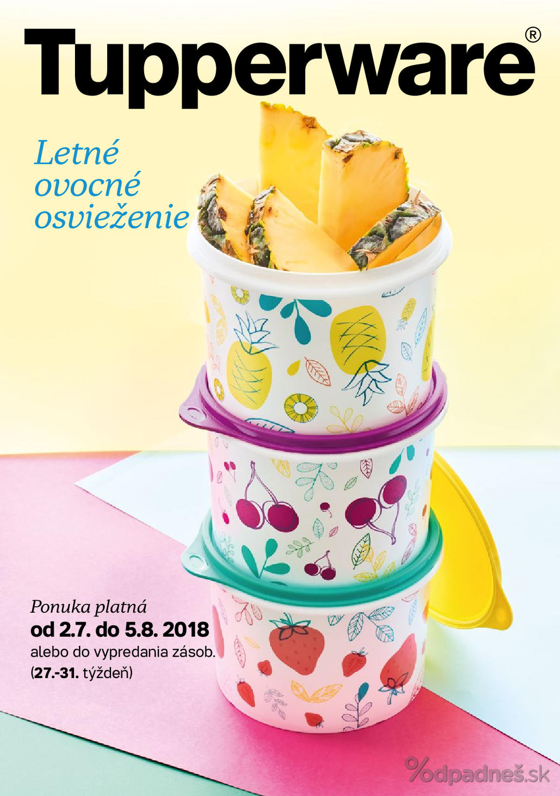 1. stránka Tupperware letáku