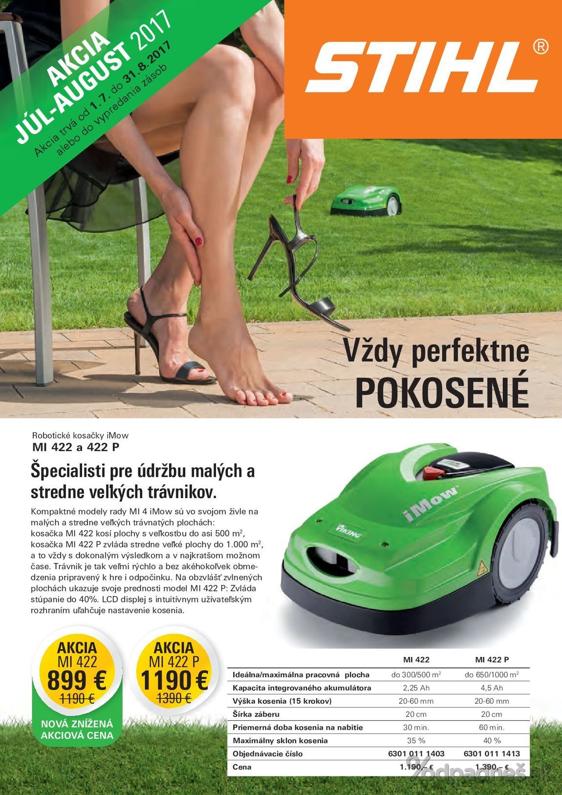 1. stránka Stihl letáku