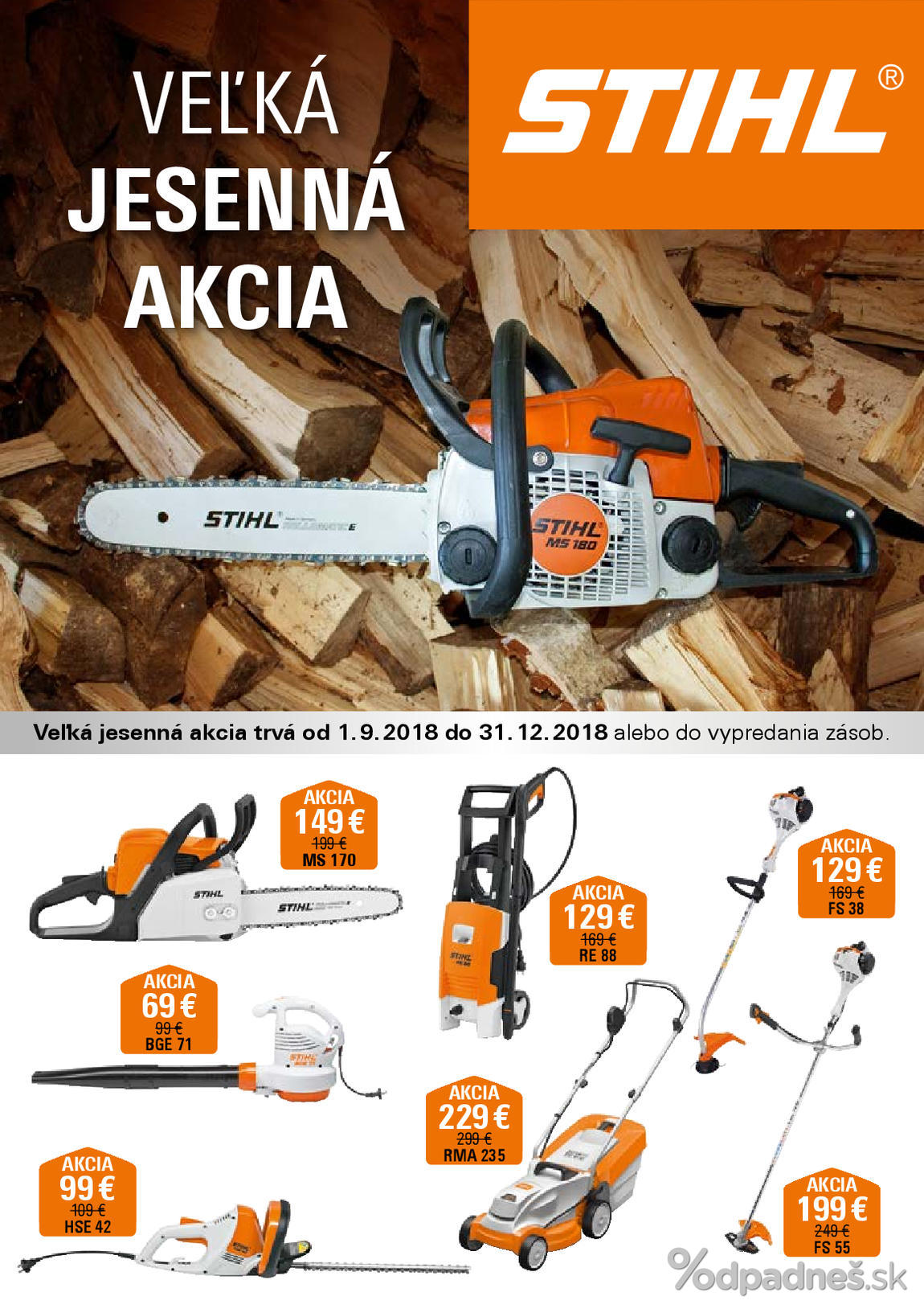 1. stránka Stihl letáku