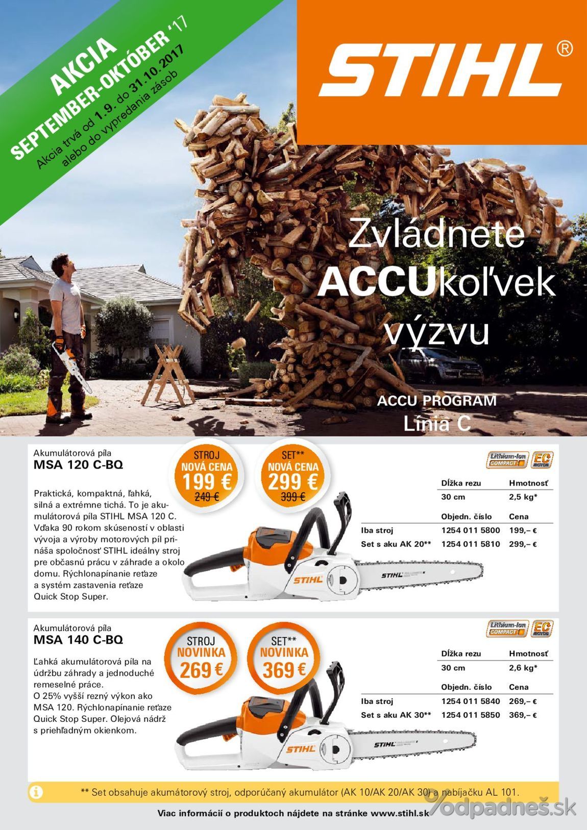 1. stránka Stihl letáku