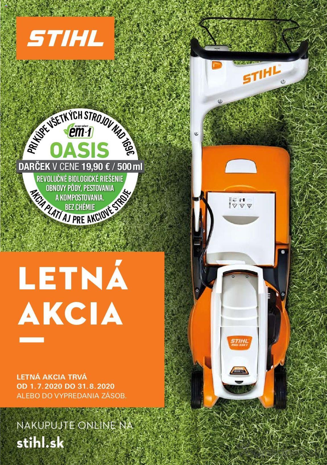1. stránka Stihl letáku