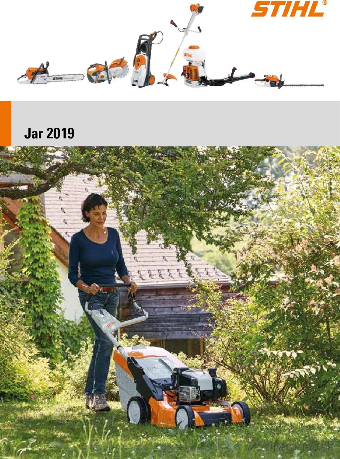 1. stránka Stihl letáku