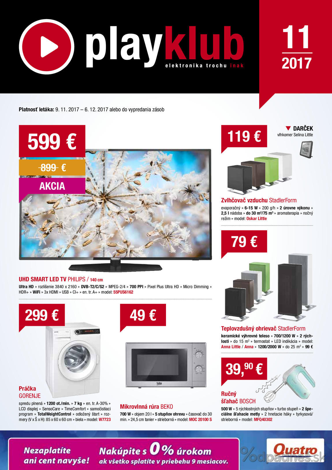 1. stránka Playklub letáku