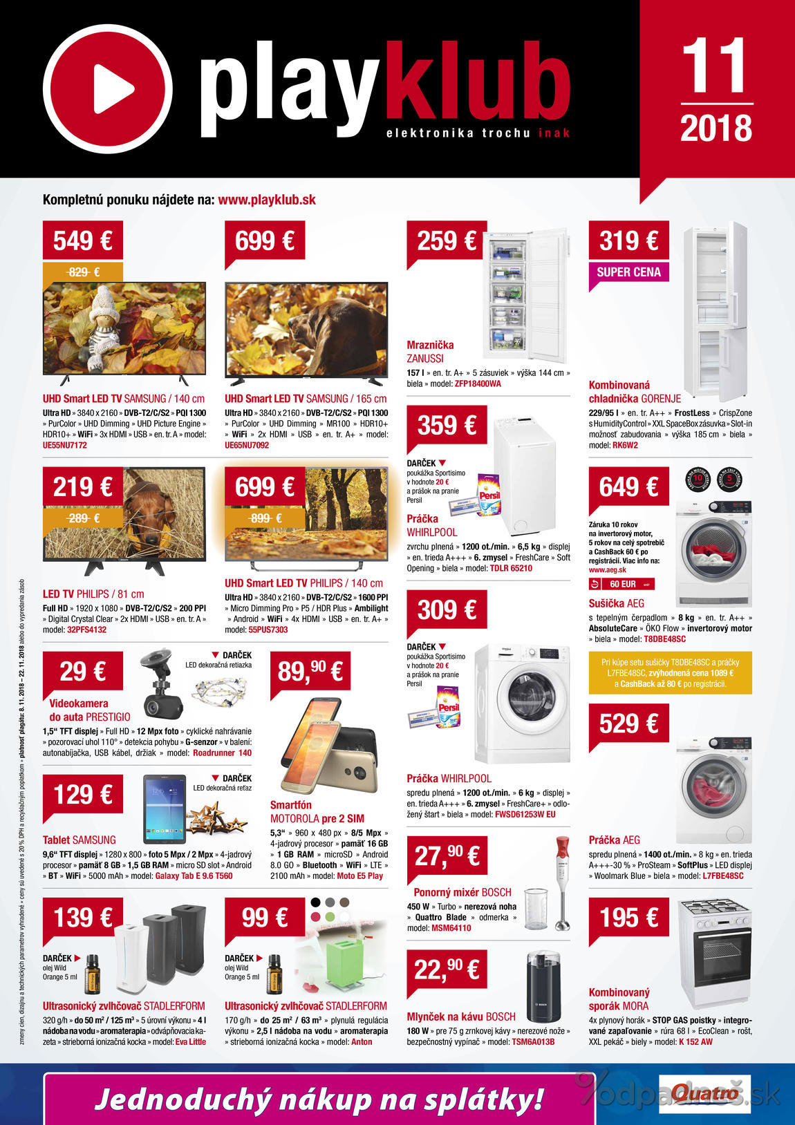 1. stránka Playklub letáku