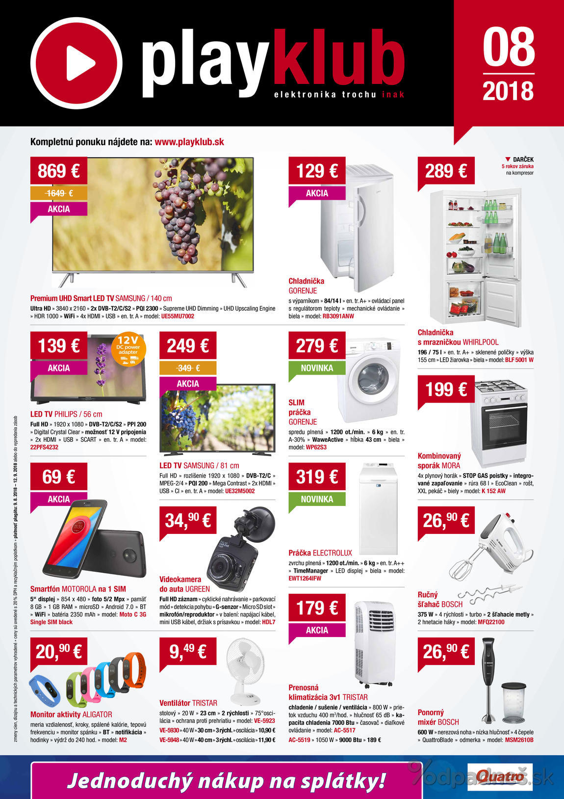 1. stránka Playklub letáku