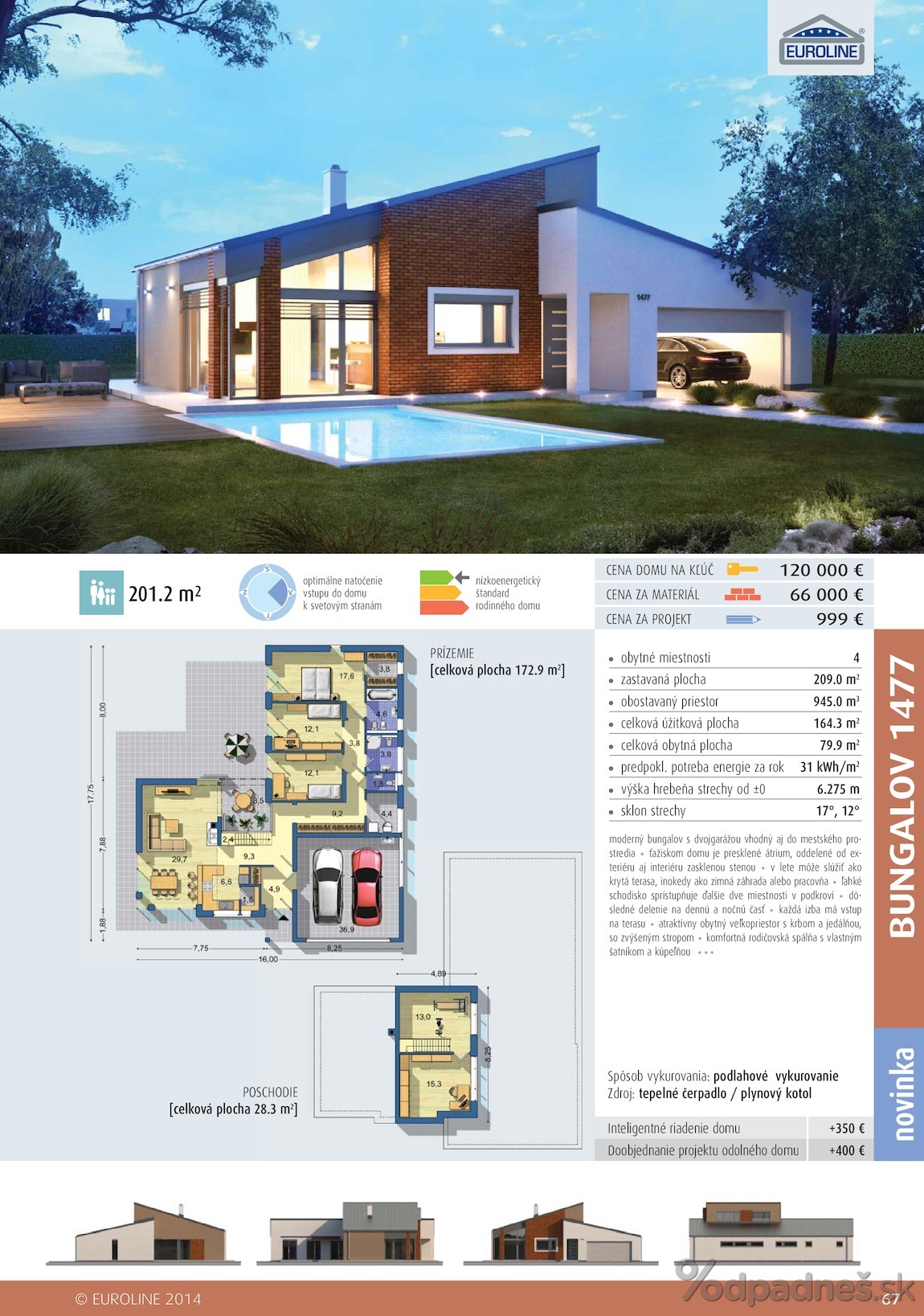 1. stránka Euroline letáku