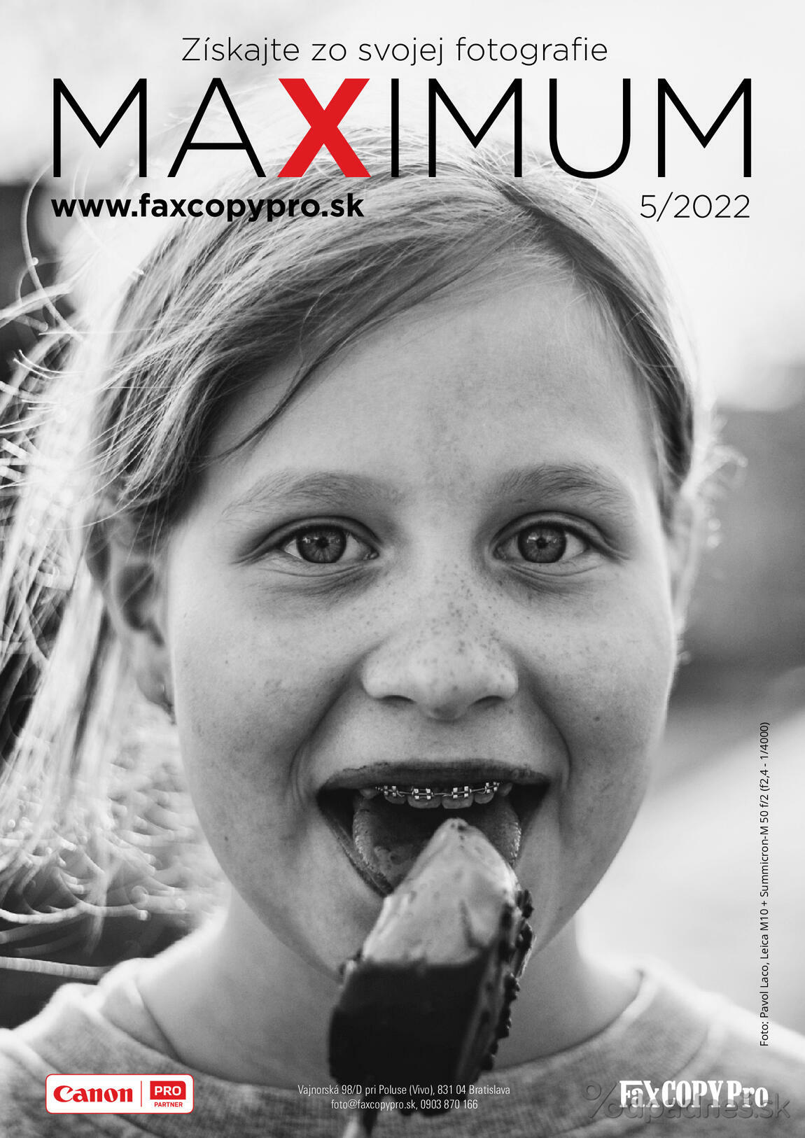 1. stránka Faxcopy letáku