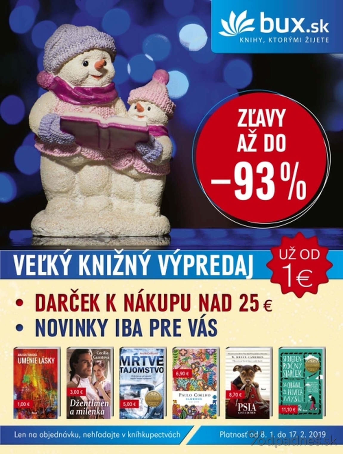 1. stránka Media klub letáku