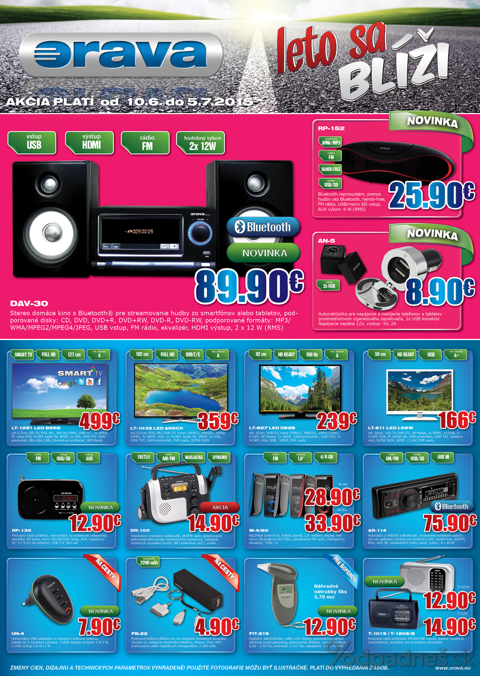 1. stránka Orava letáku