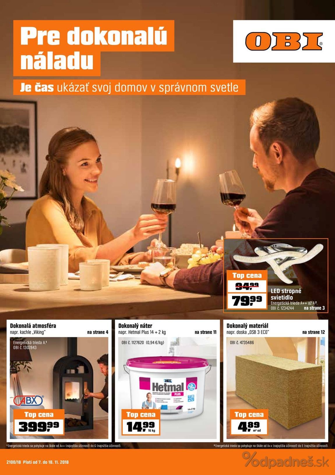 1. stránka OBI letáku