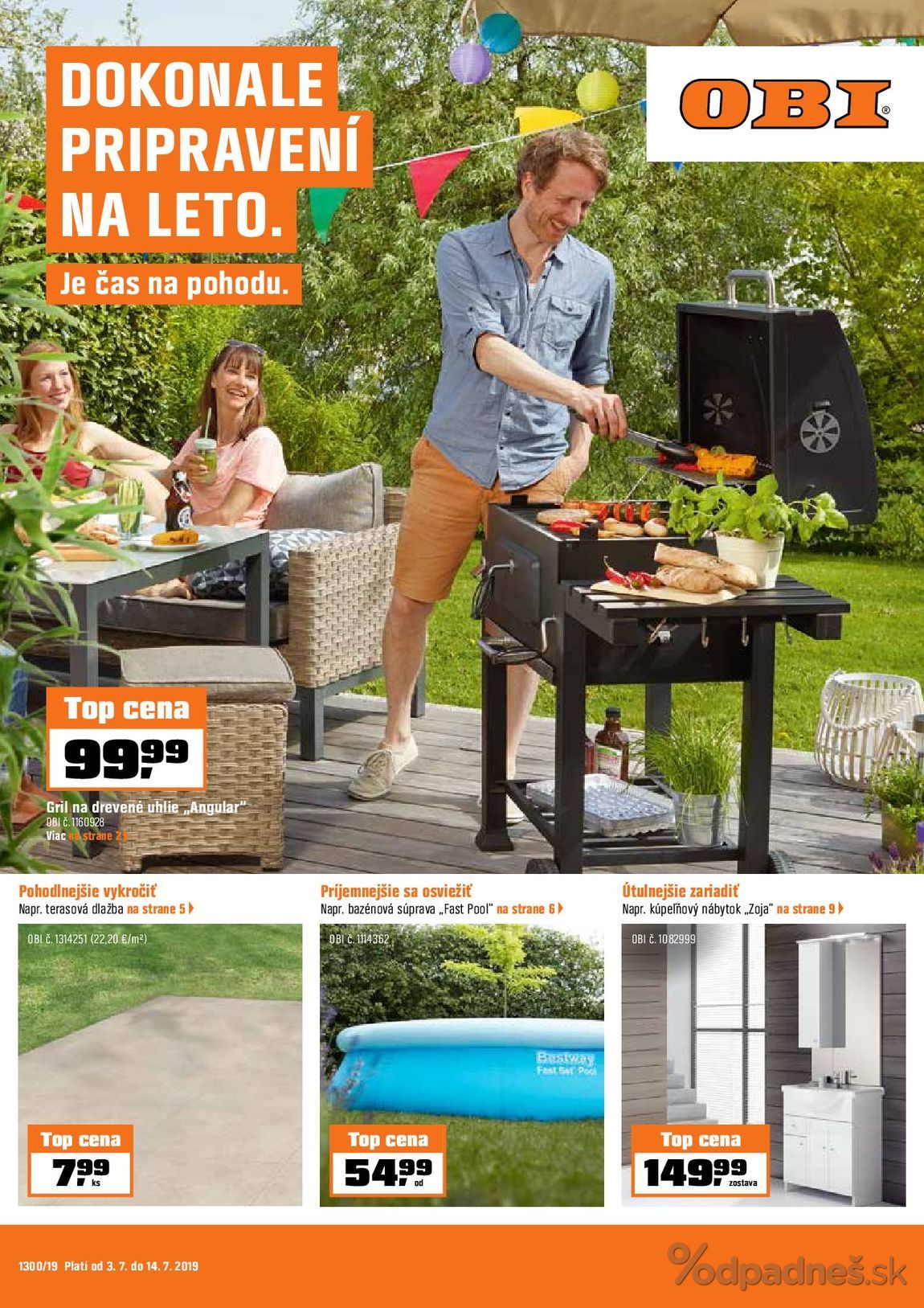 1. stránka OBI letáku