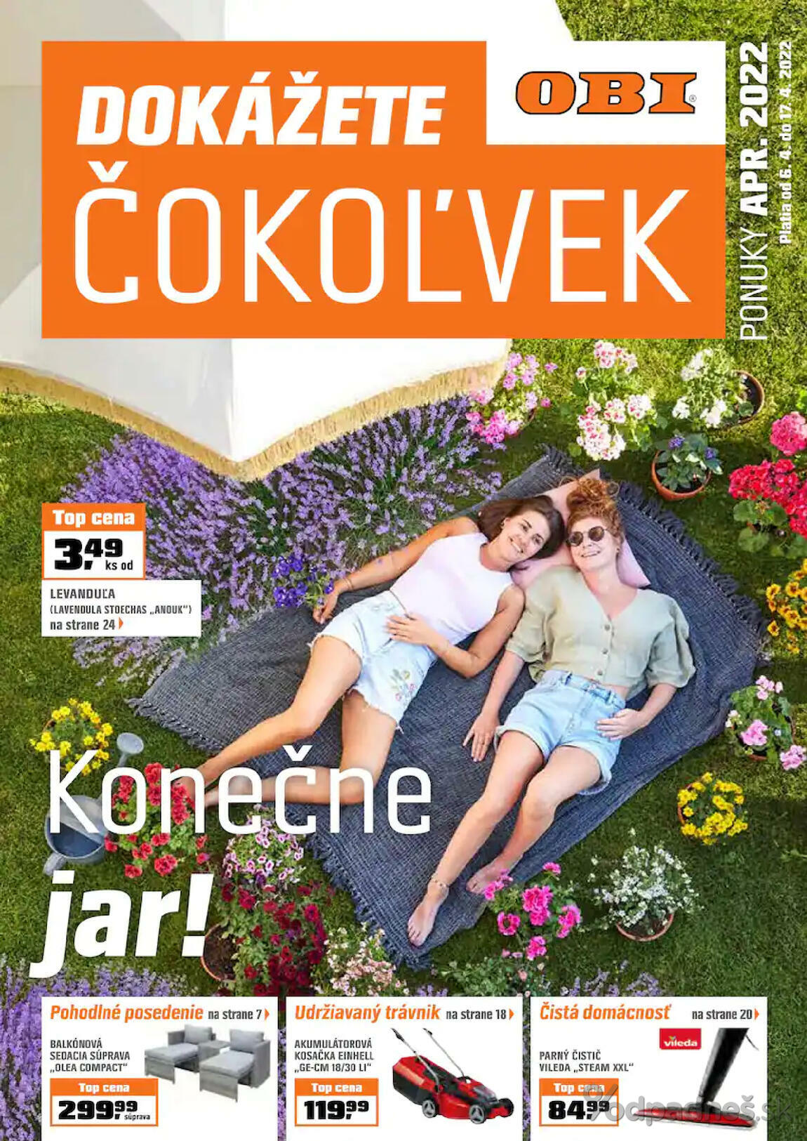 1. stránka OBI letáku