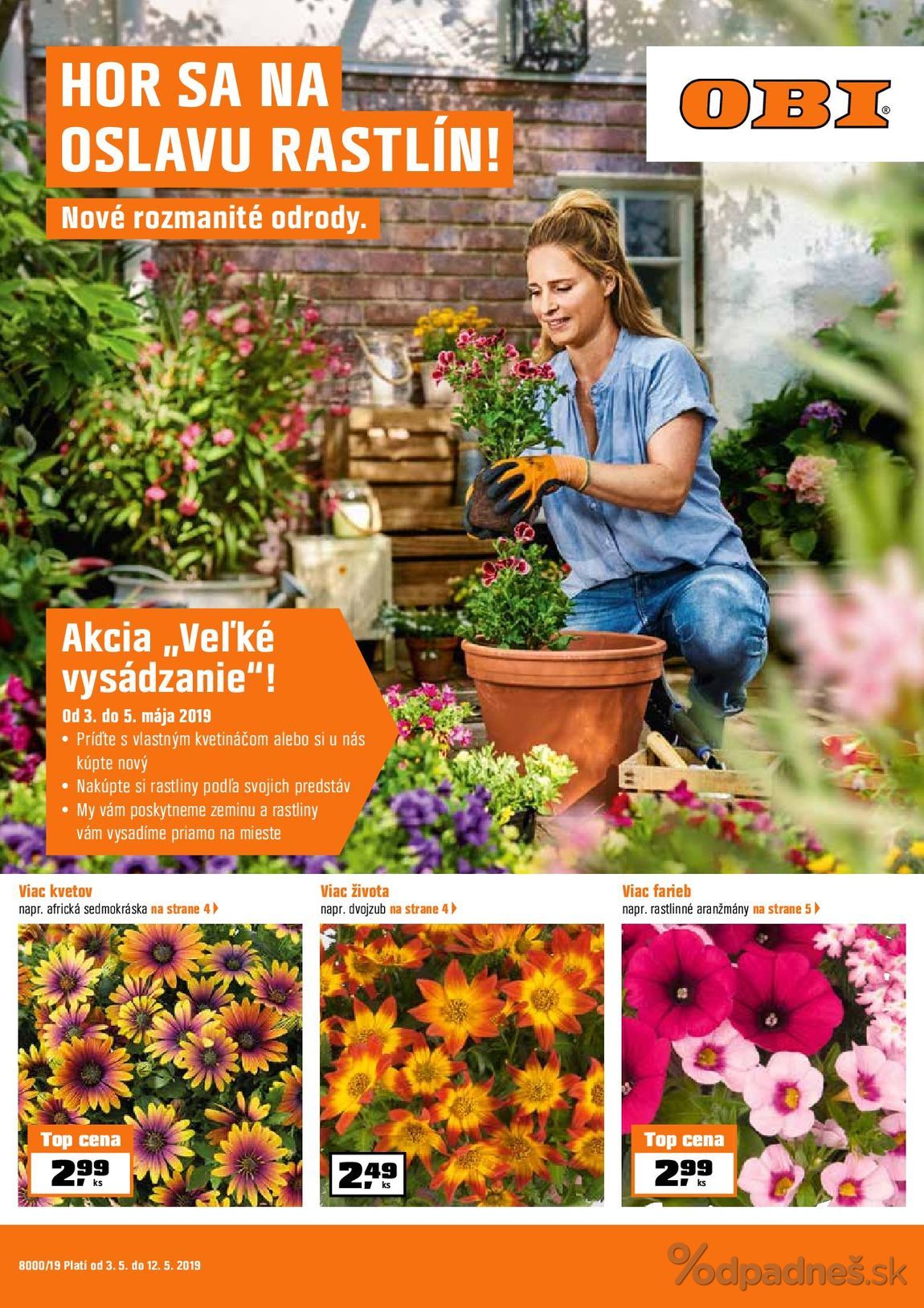 1. stránka OBI letáku