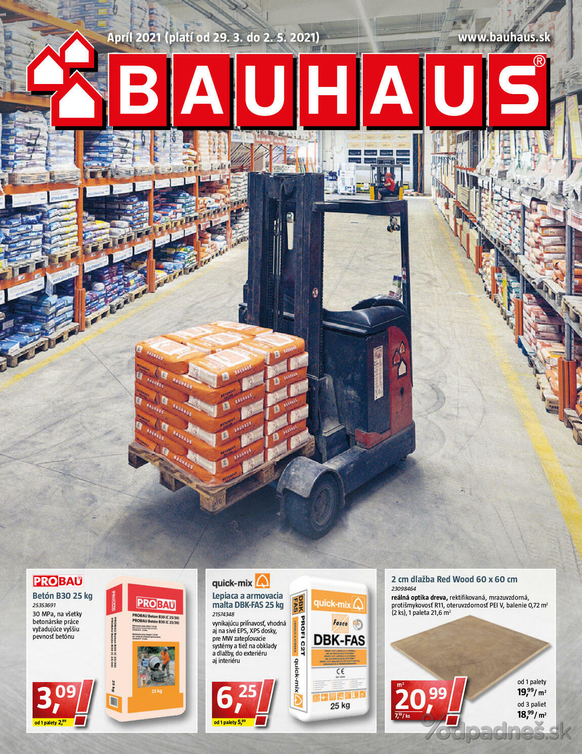 1. stránka BAUHAUS letáku