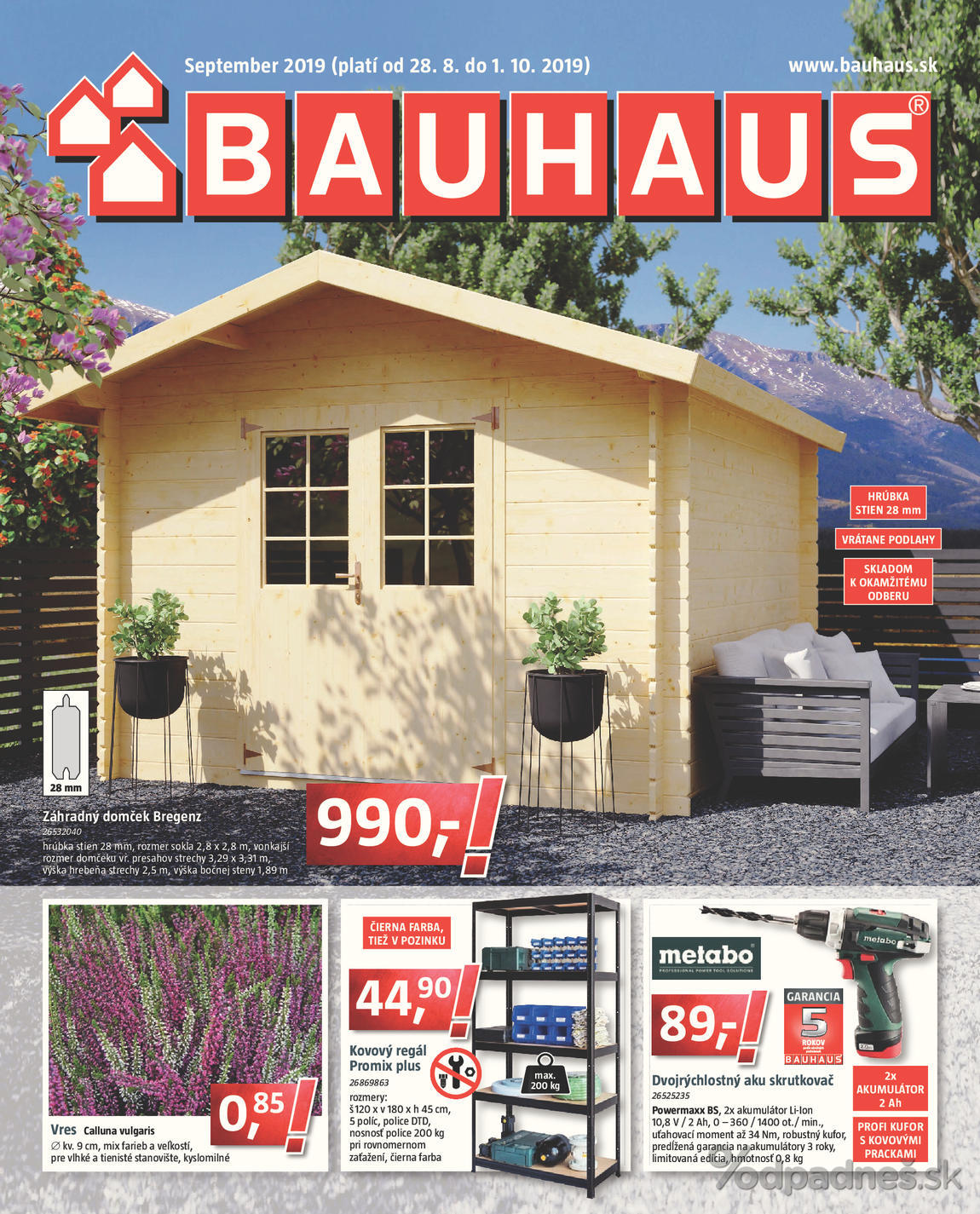 1. stránka BAUHAUS letáku