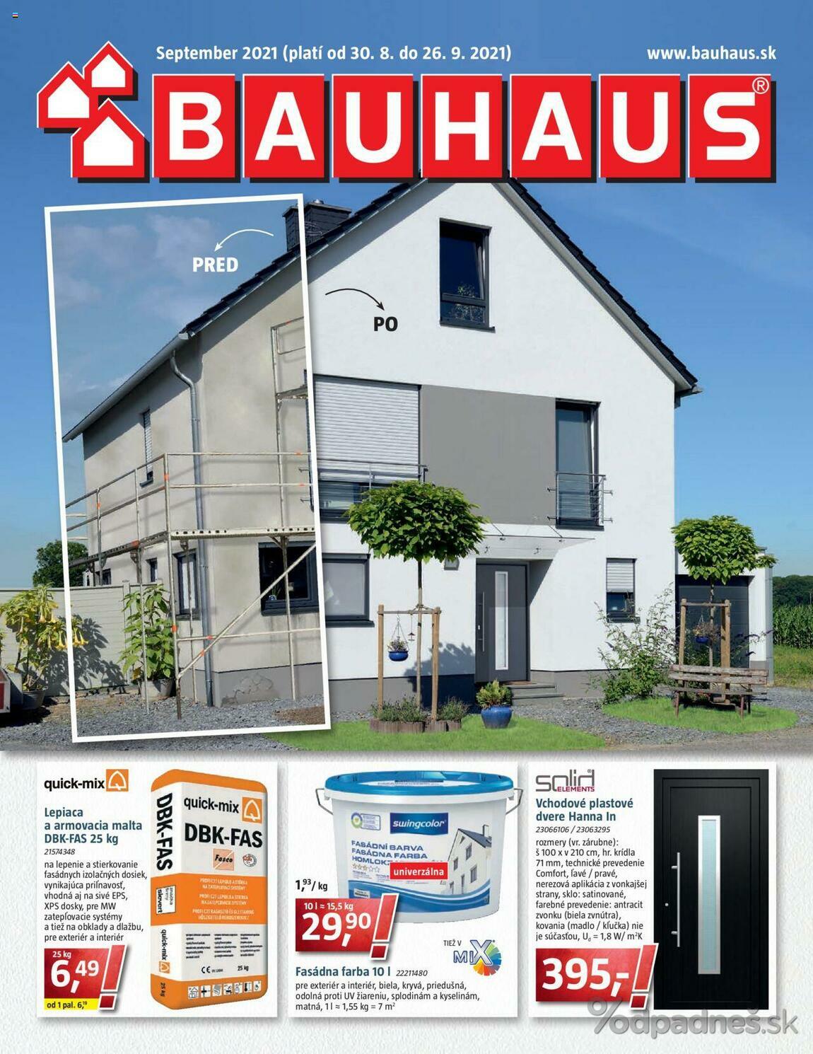 1. stránka BAUHAUS letáku