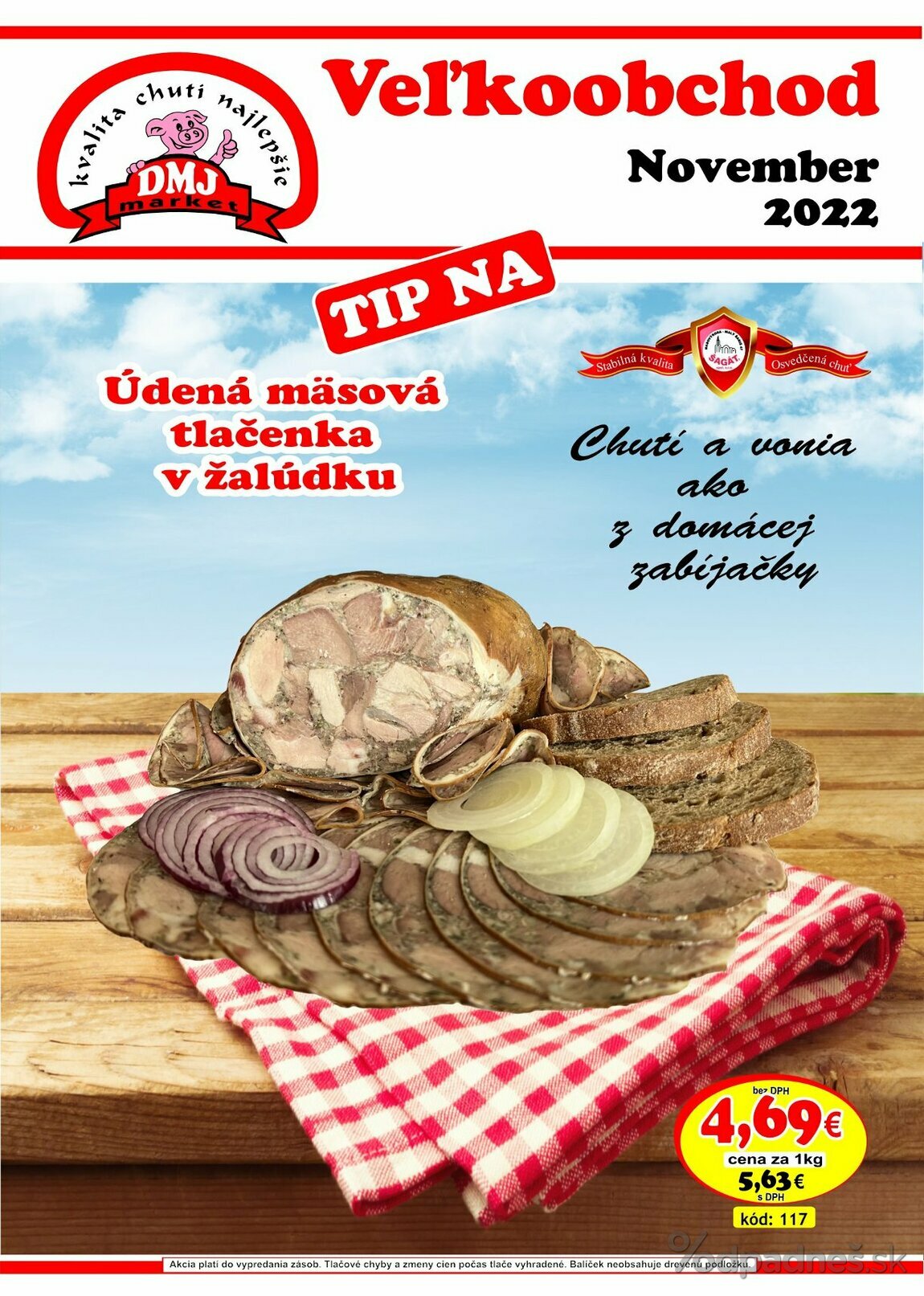 1. stránka DMJ market letáku